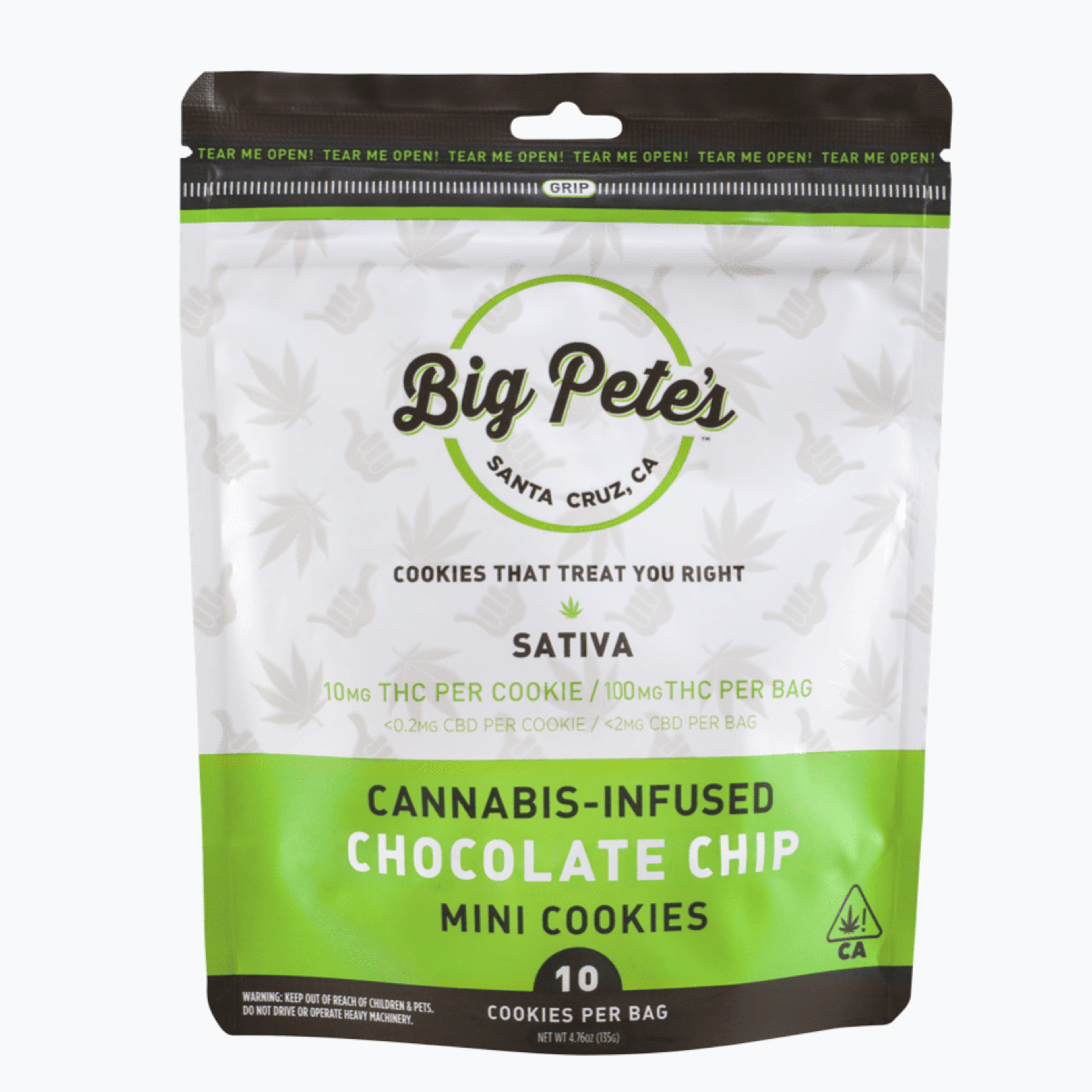 Chocolate Chip Sativa - Big Pete's - 10 Piece - $20 - Edibles
