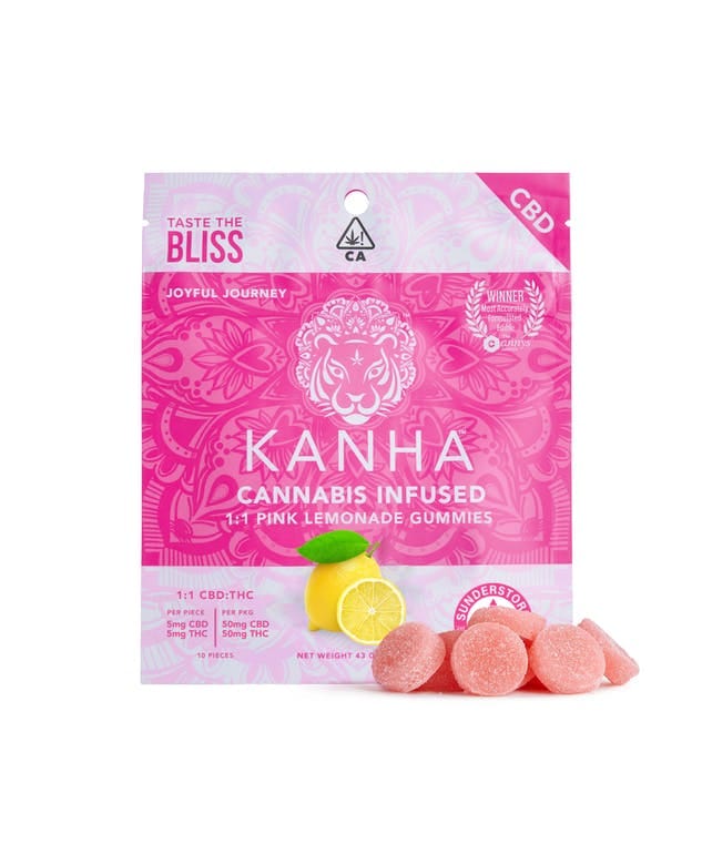 Kanha - FX - Pink Lemonade 1:1CBD:THC 200mg - Kanha - Kanha - FX - Pink Lemonade 1:1CBD:THC 200mg - $30 - Edible