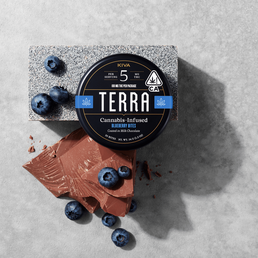 Terra Bites 100mg - Kiva - Espresso Beans Dark - $30 - Edibles