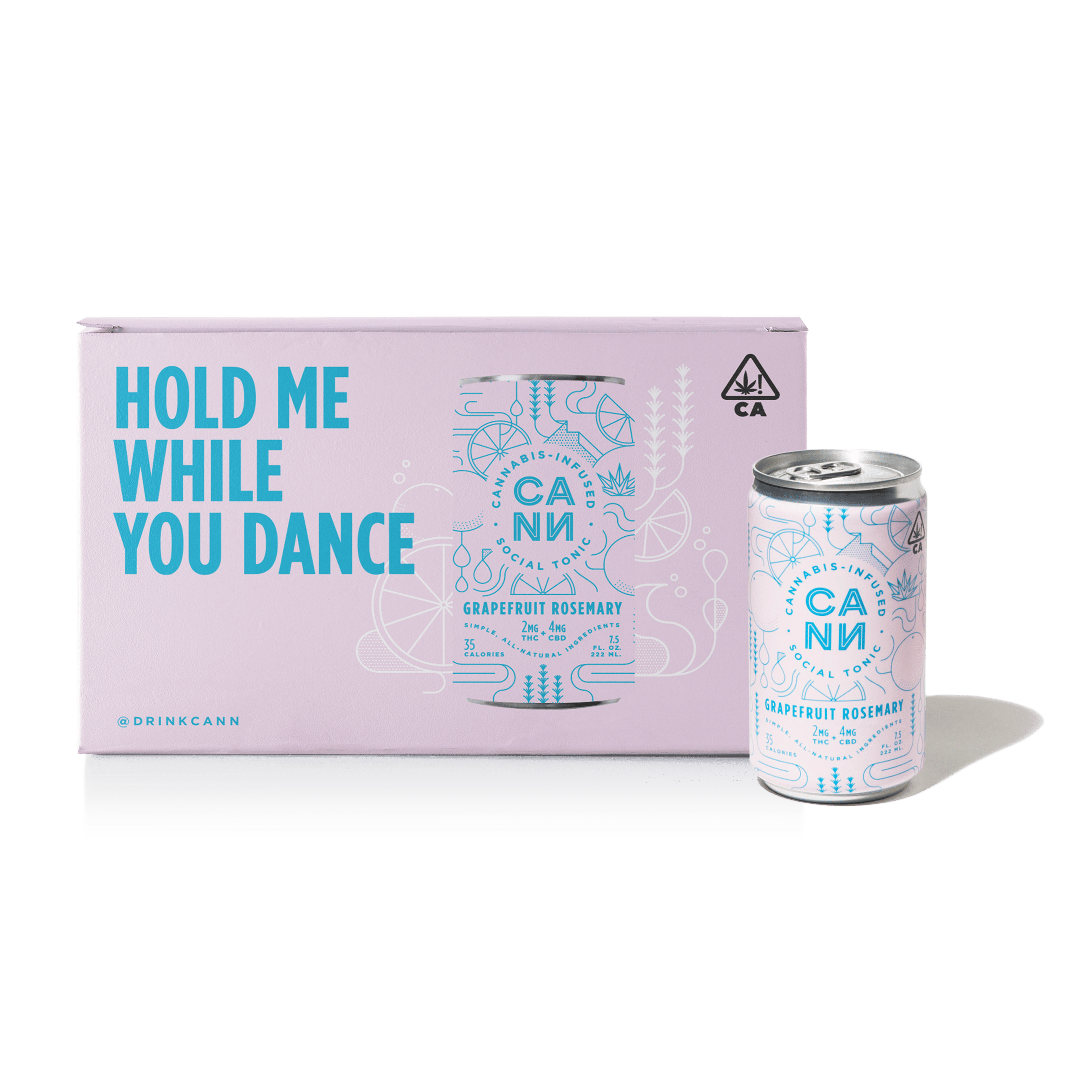 CANN Social Tonic 6pk - CANN - Grapefruit Rosemary 6pk - $32 - Edibles