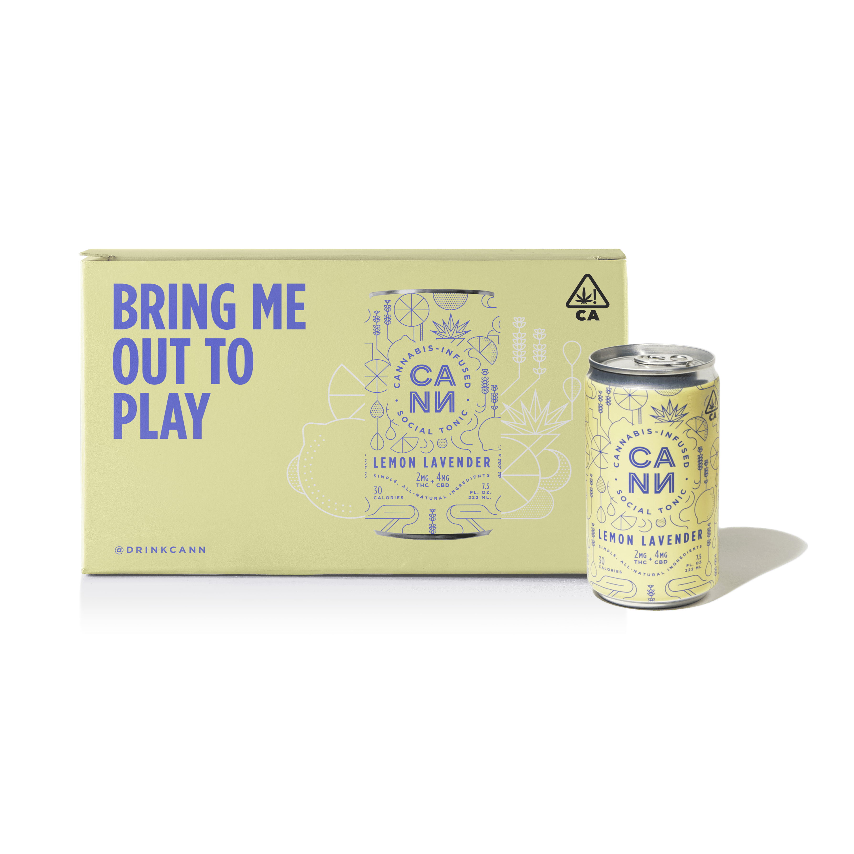 CANN Social Tonic 6pk - CANN - Grapefruit Rosemary 6pk - $32 - Edibles