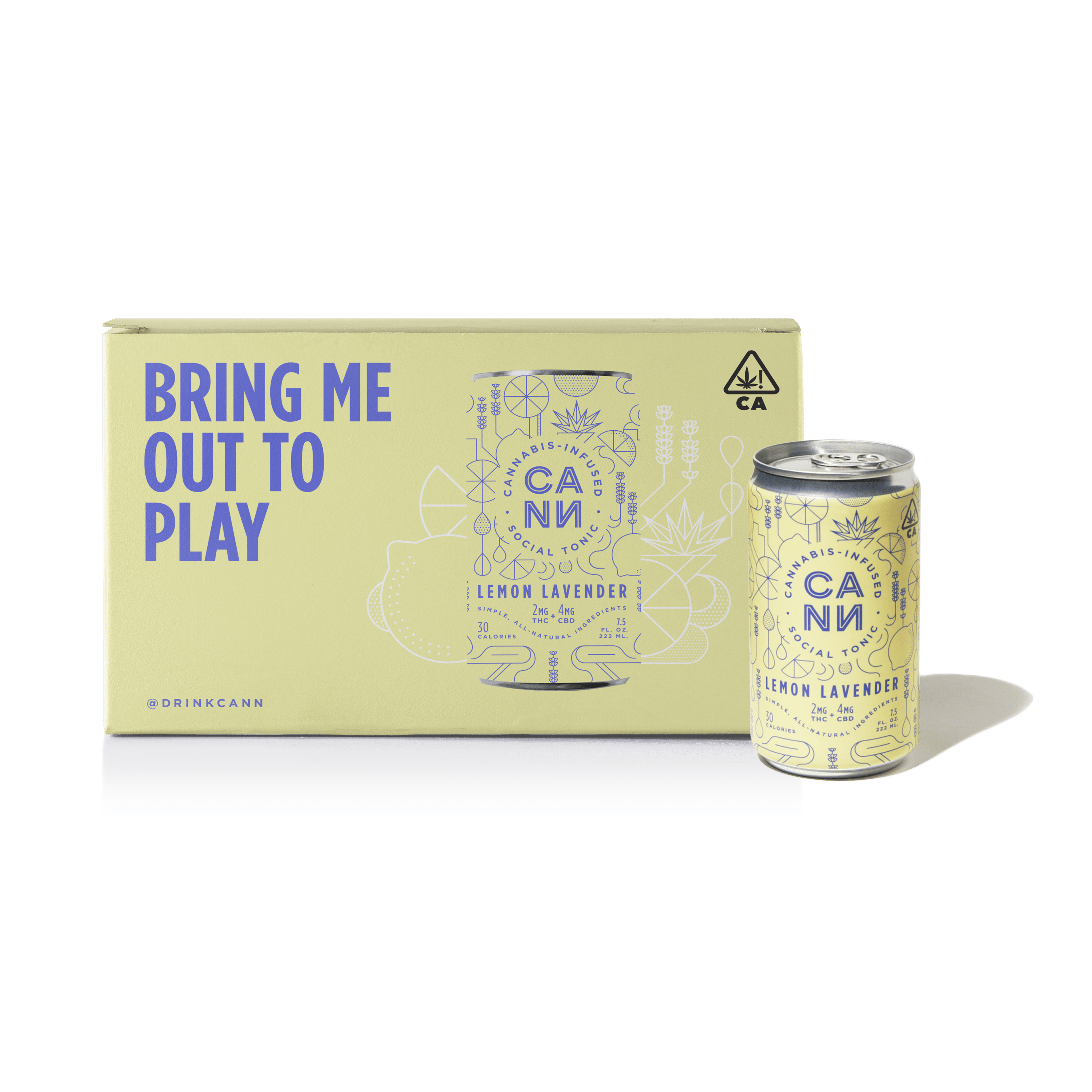 CANN Social Tonic 6pk - CANN - Grapefruit Rosemary 6pk - $32 - Edibles