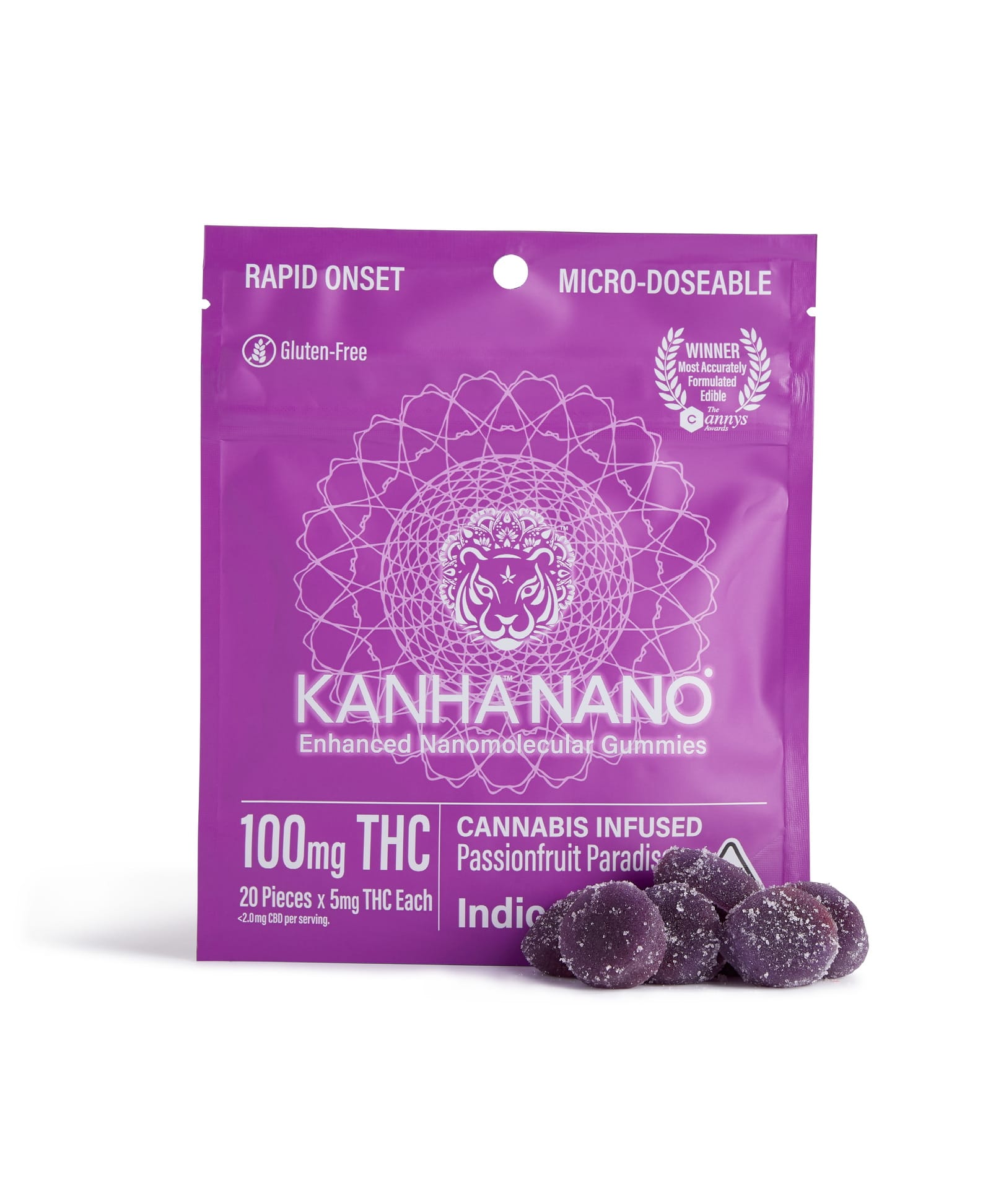 PASSIONFRUIT PARADISE NANO 100MG - Kanha -  - $20.05 - Edibles