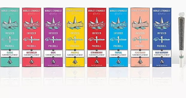Presidential Moon Rock Pre Roll Infused 1g - Presidential - Cherry Gelato - $16.99 - Pre-Rolls