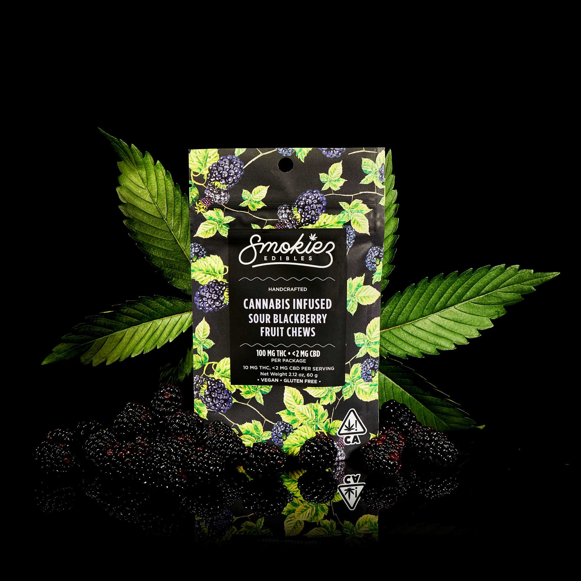 Smokiez — Sour Blackberry Fruit Chews Bag