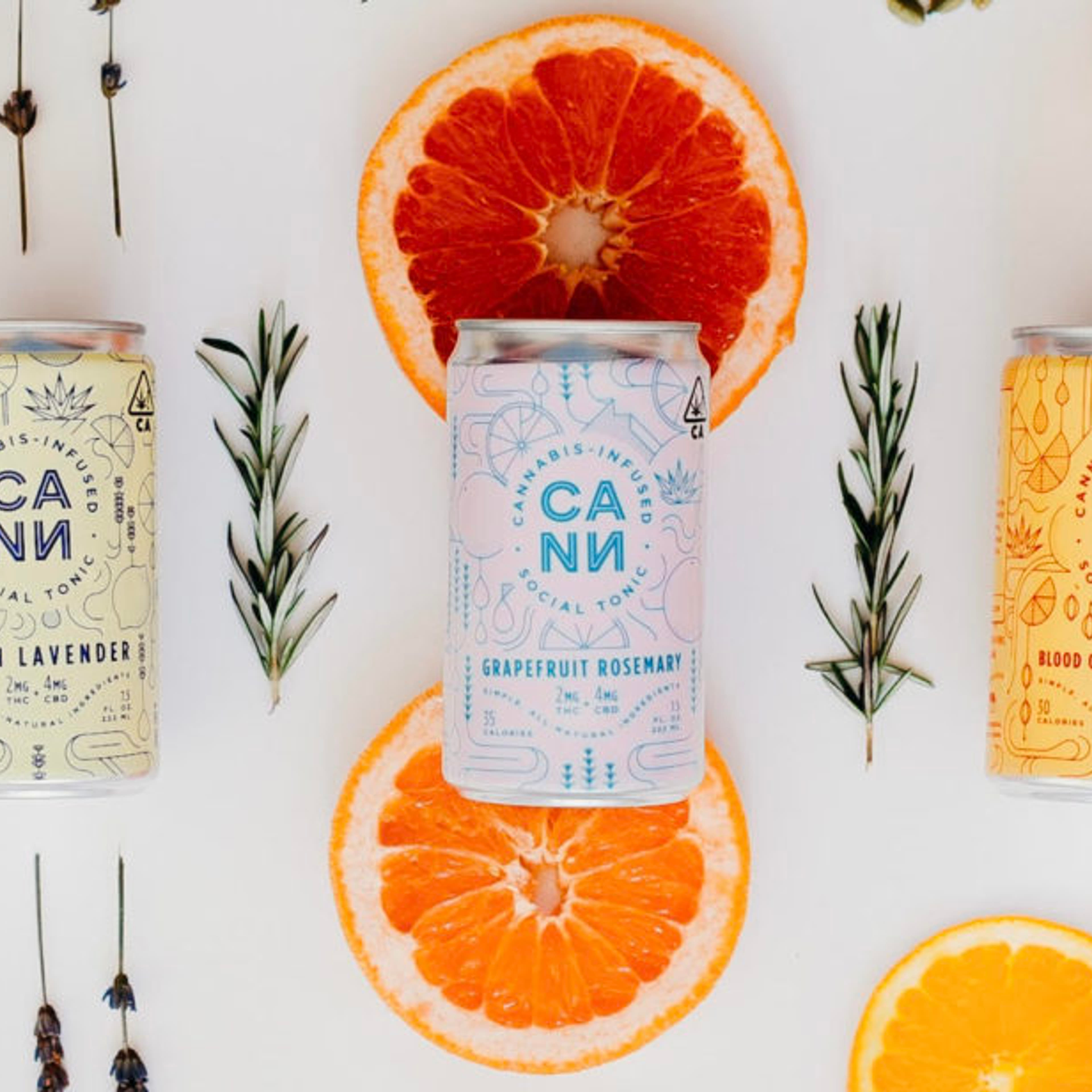 CANN Social Tonic 6pk - CANN - Grapefruit Rosemary 6pk - $32 - Edibles