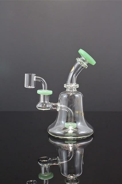 Glass Dab Rig with Color Accents [#20] - The Mighty Quinn - Glass Dab Rig - $55 - Accessories