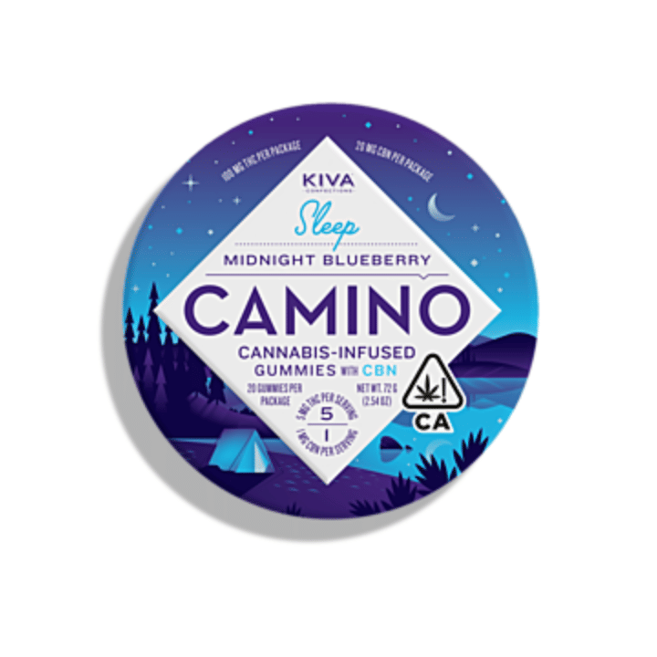 Camino Gummies - Midnight Blueberry (for SLEEP) - Kiva Confections -  - $26 - Edibles