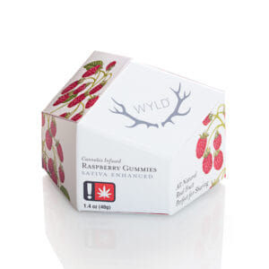 Raspberry 100mg - GUMMY - WYLD -  - $18 - Edibles