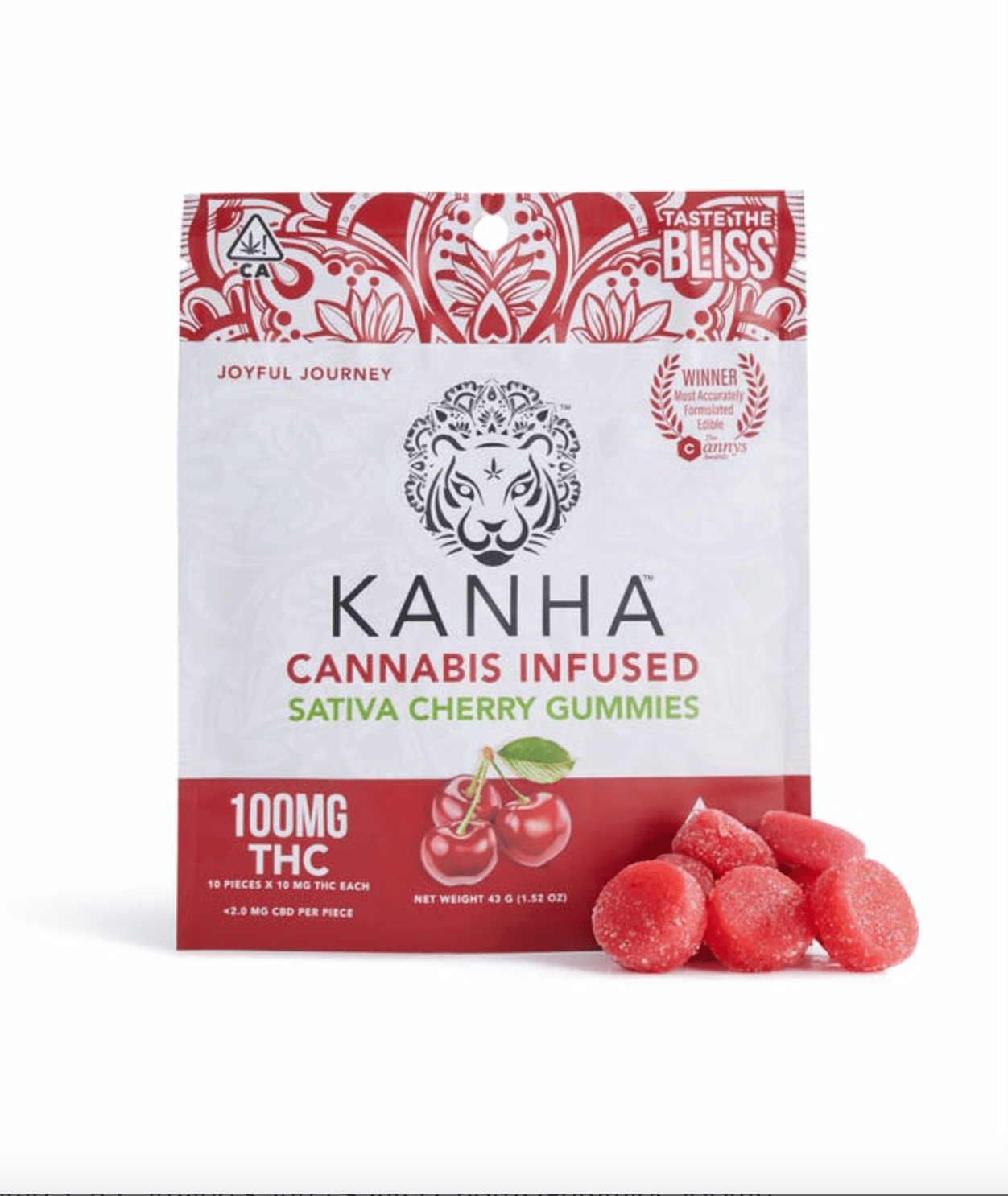 Cherry Gummies - Kanha - 10 Piece - $18 - Edibles