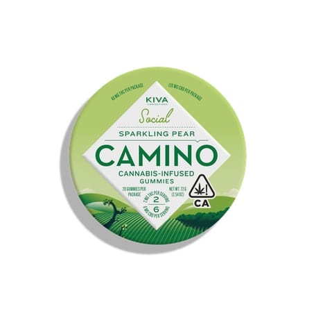Camino - Sparkling Pear 3:1 160mg - GUMMY - Kiva -  - $21 - Edibles
