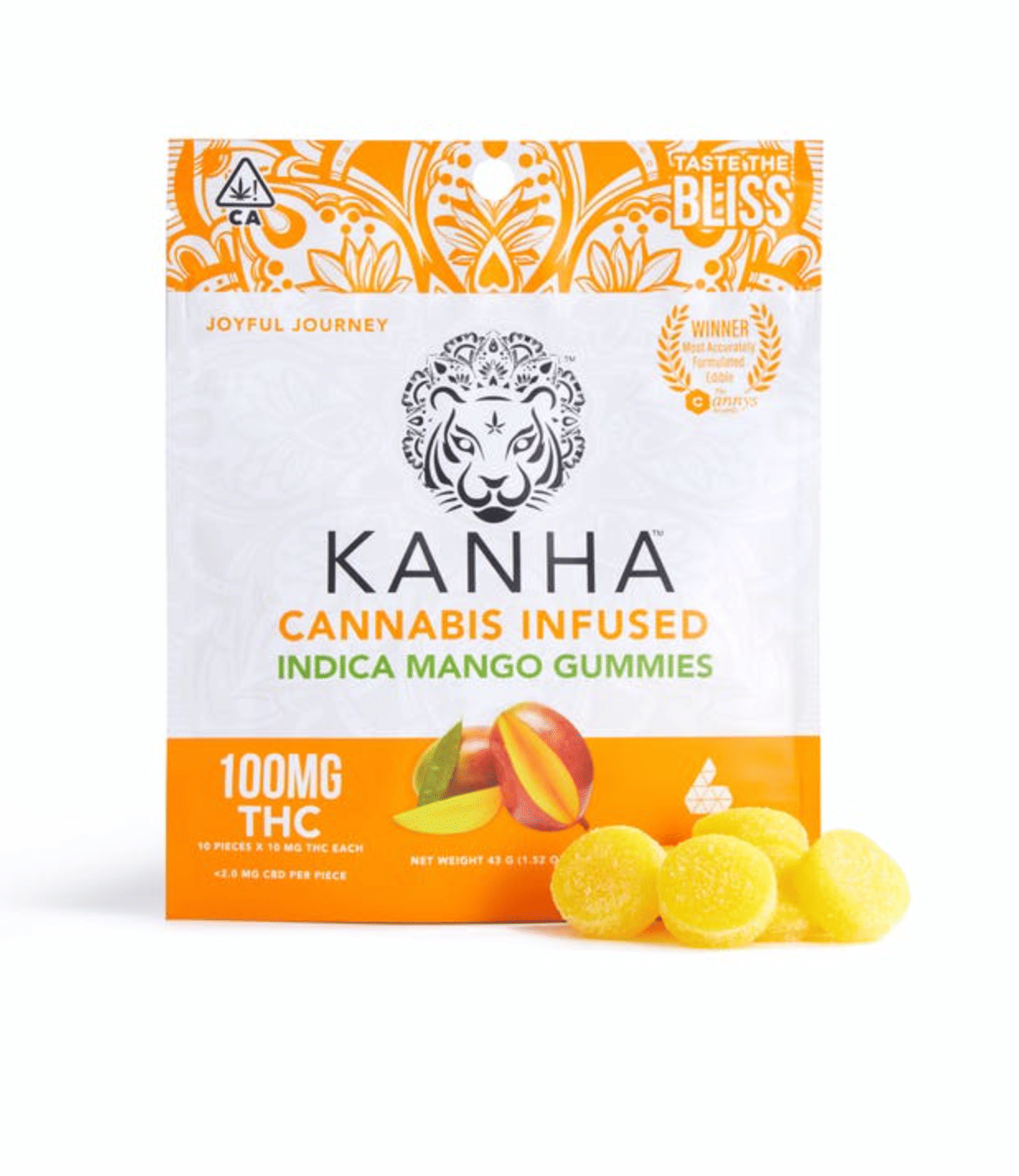 Mango Gummies - Kanha - 10 Piece - $18 - Edibles
