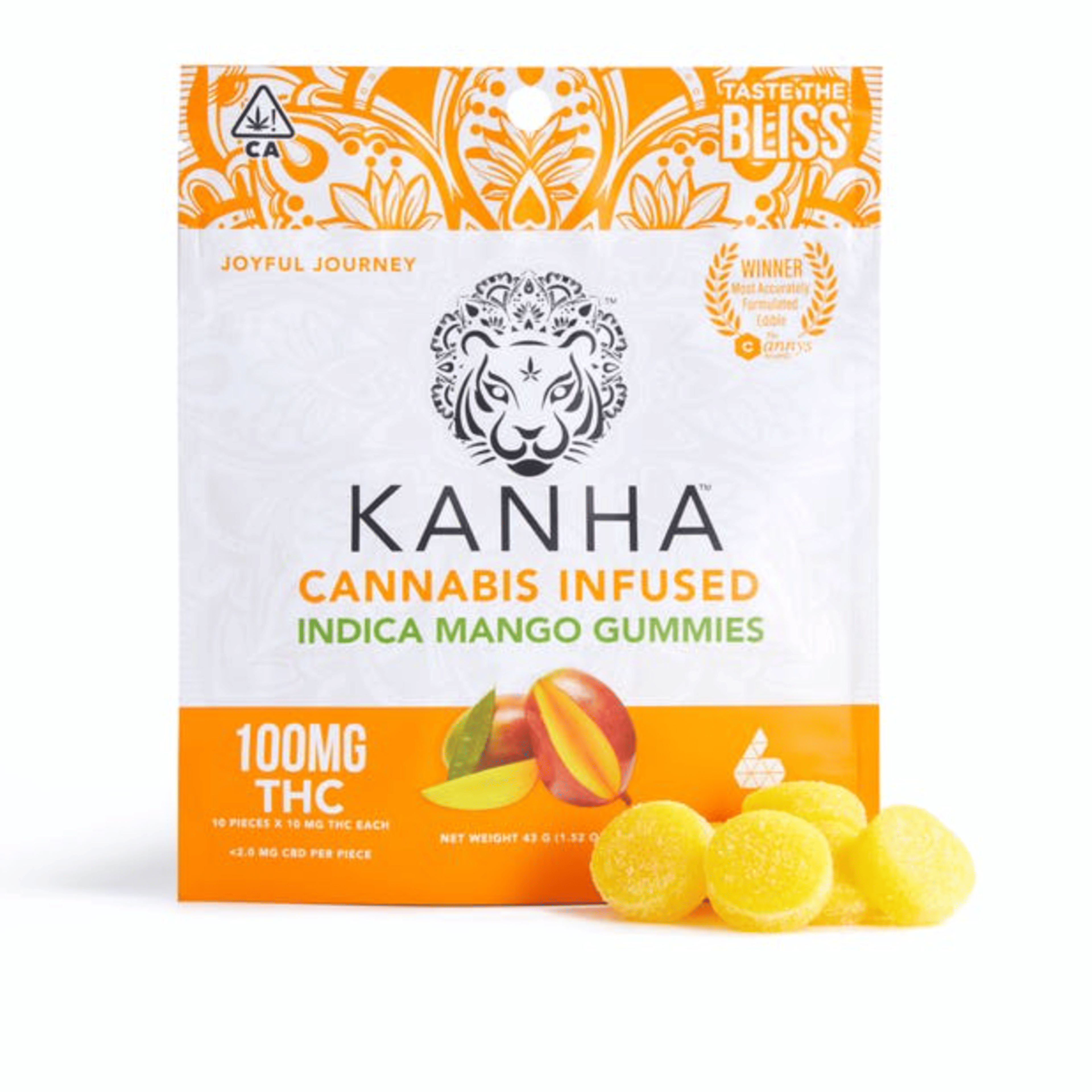 Mango Gummies - Kanha - 10 Piece - $18 - Edibles