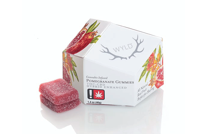 Pomegranate 1:1 CBD/THC Gummy Pack - Wyld Gummies -  - $23 - Edible