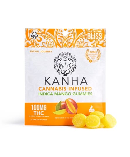 Mango 100mg - GUMMY 100MG - Kanha -  - $15 - Edibles