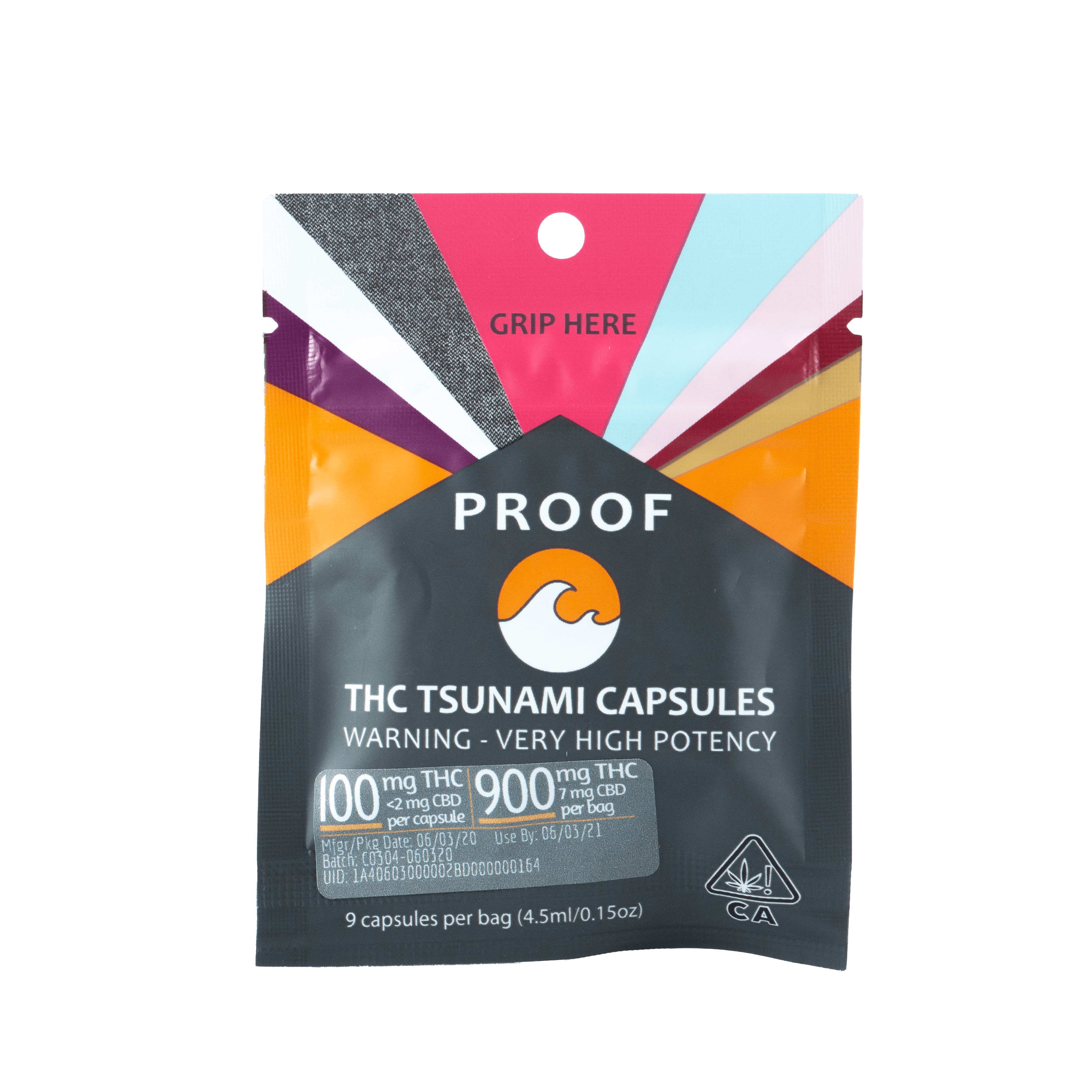 Proof Capsules - Proof - THC Tsunami 100mg 10pk - $65 - Soft Gels & Tablets