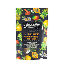 Smokiez - Sour Tropical Fruit 1:1 CBD:THC 100mg - Smokiez - Smokiez - Sour Tropical Fruit 1:1 CBD:THC 100mg - $25 - Edible
