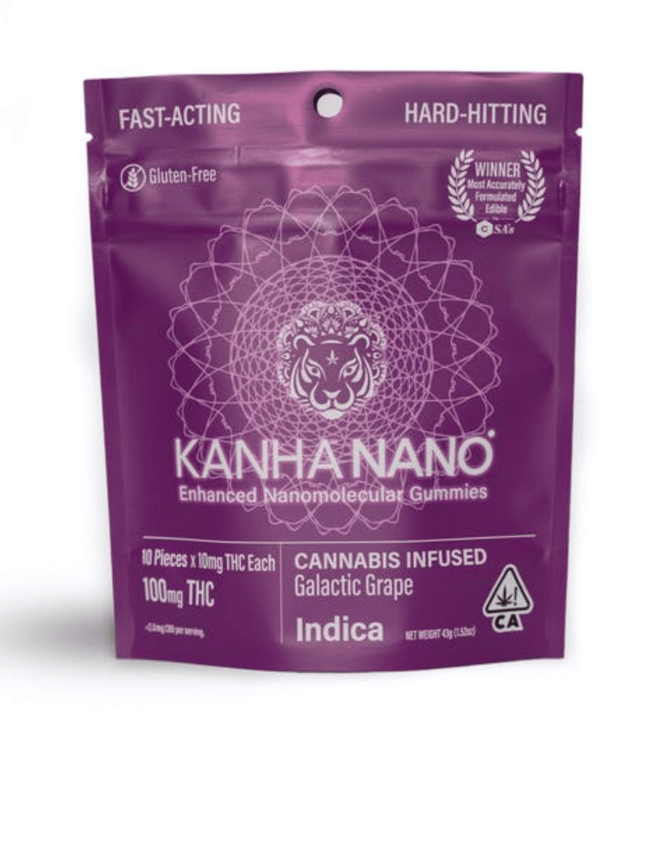 Galactic Grape NANO Gummies - Kanha - 10 Piece - $21 - Edibles