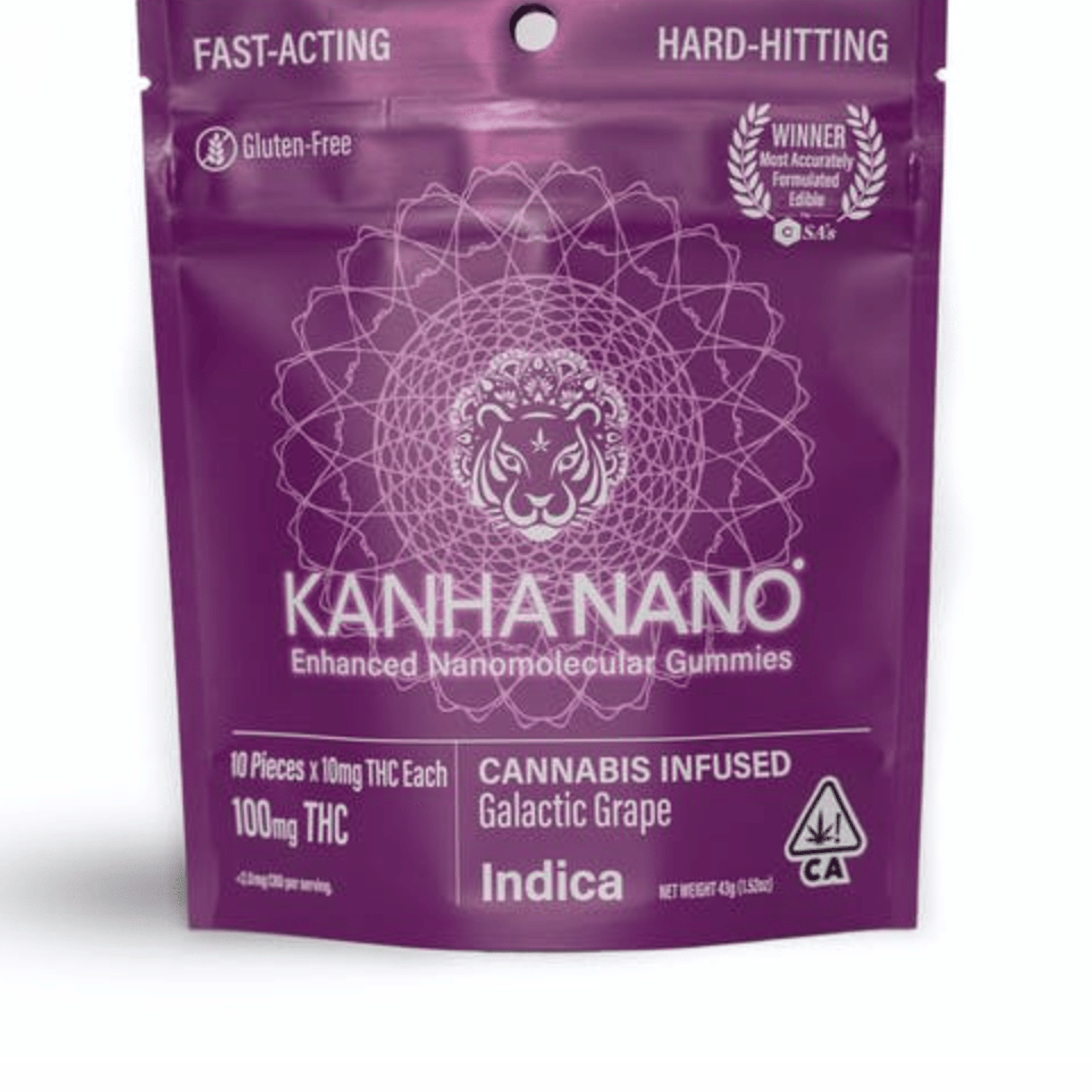 Galactic Grape NANO Gummies - Kanha - 10 Piece - $21 - Edibles