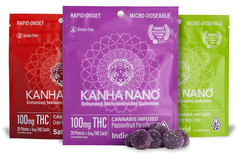 Kanha NANO THC Gummies 100mg - Kanha - Cran Pomegranate (S) - $21.99 - Edibles