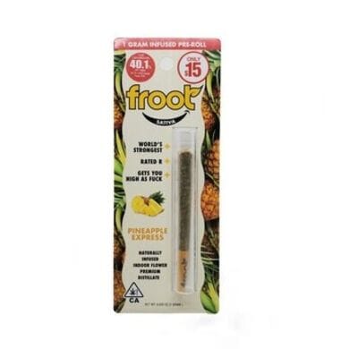 Froot - Pineapple Express Infused Pre-Roll 1g - Froot - Froot - Pineapple Express Infused Pre-Roll 1g - $15 - Pre-Roll