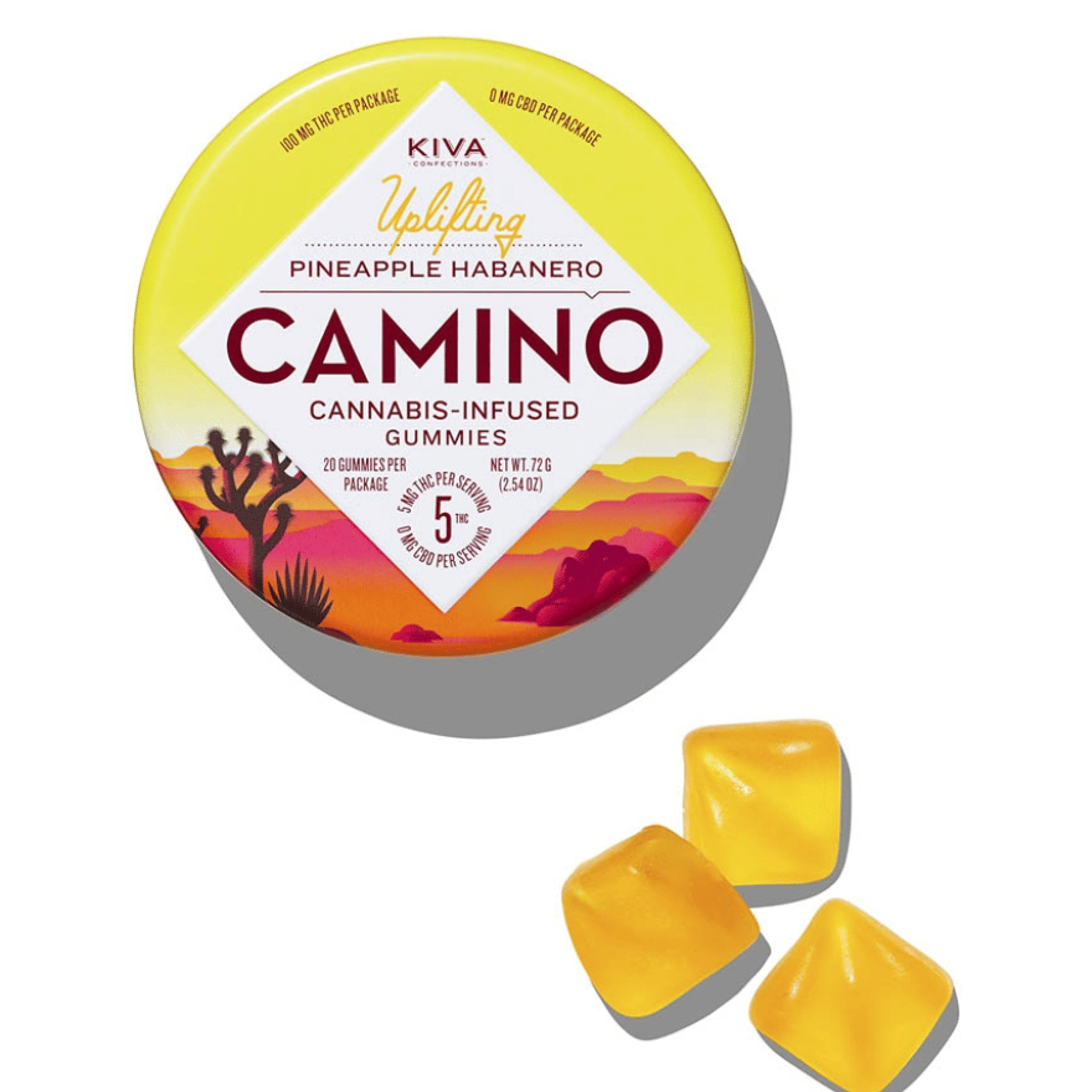 Camino Gummies - Pineapple Habanero - Kiva Confections - - $26 - Edibles