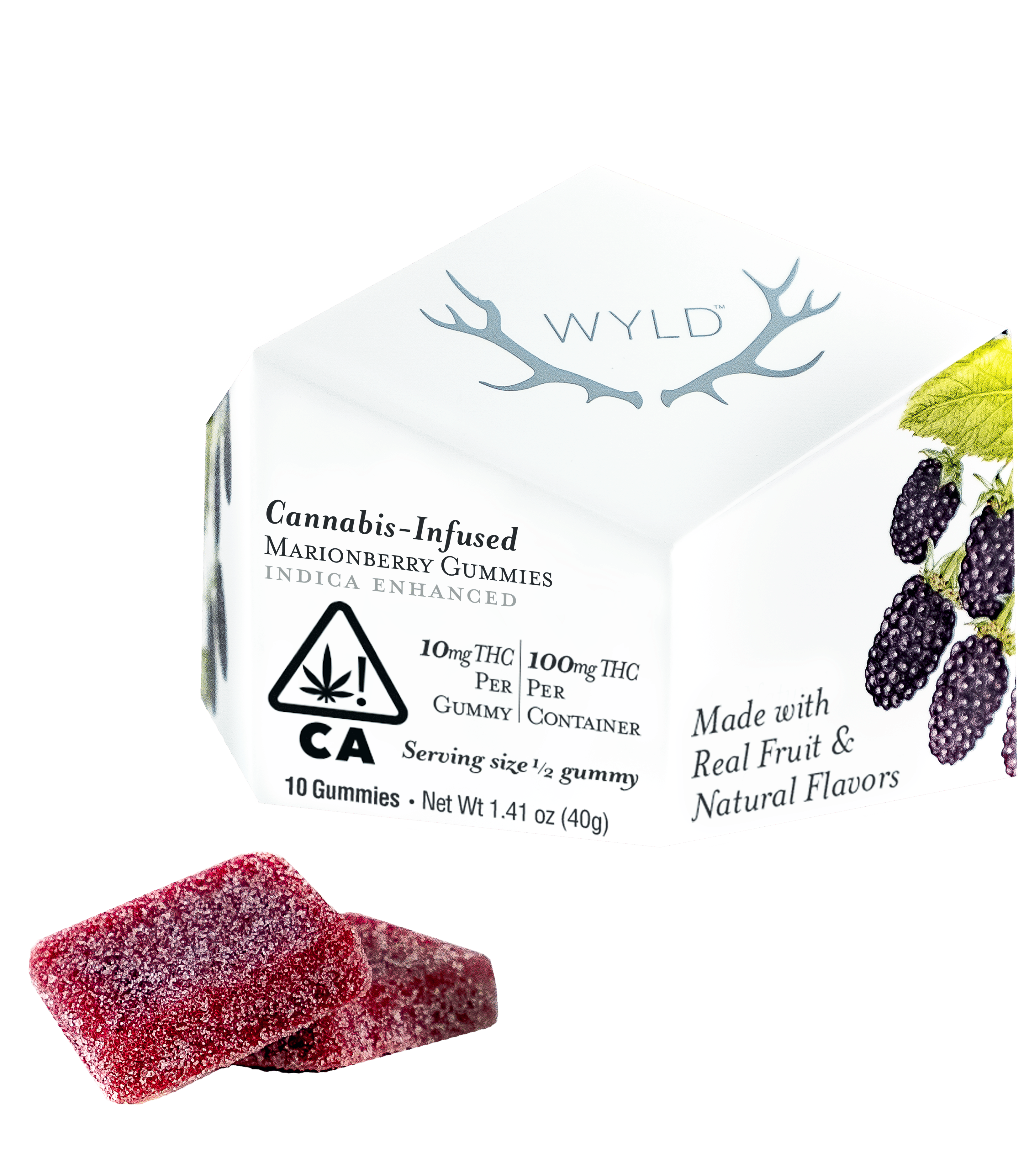 Marionberry Indica Gummies THC 100MG - Wyld -  - $17.05 - Edibles