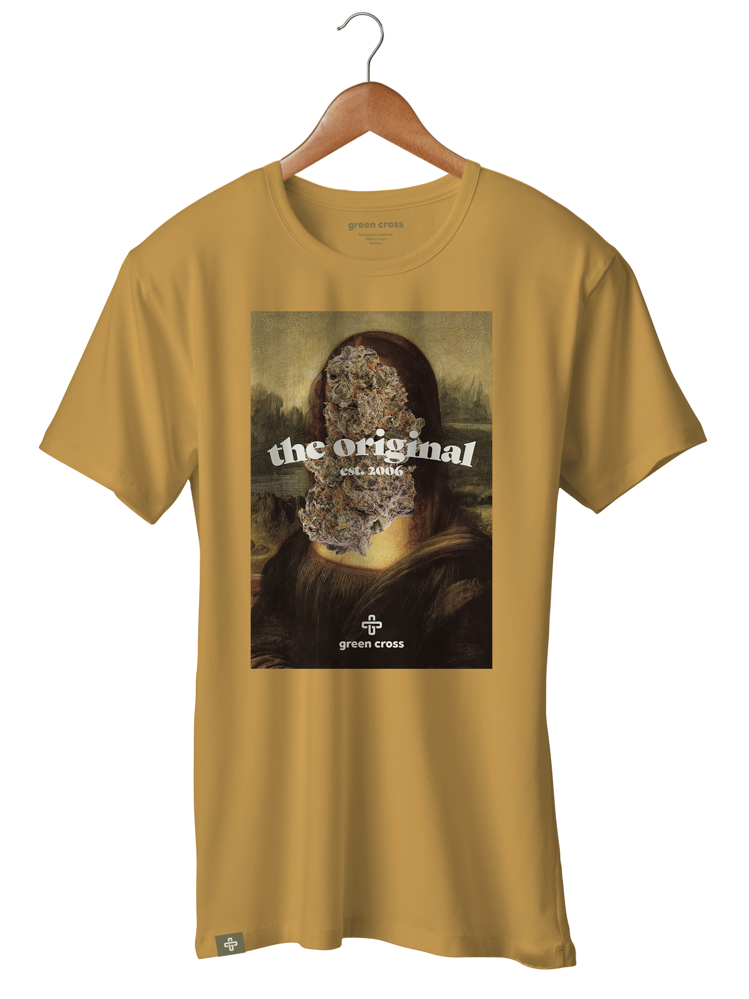 GC T-Shirt (Mustard) - XL - Original Green Cross -  - $27 - Non-Cannabis
