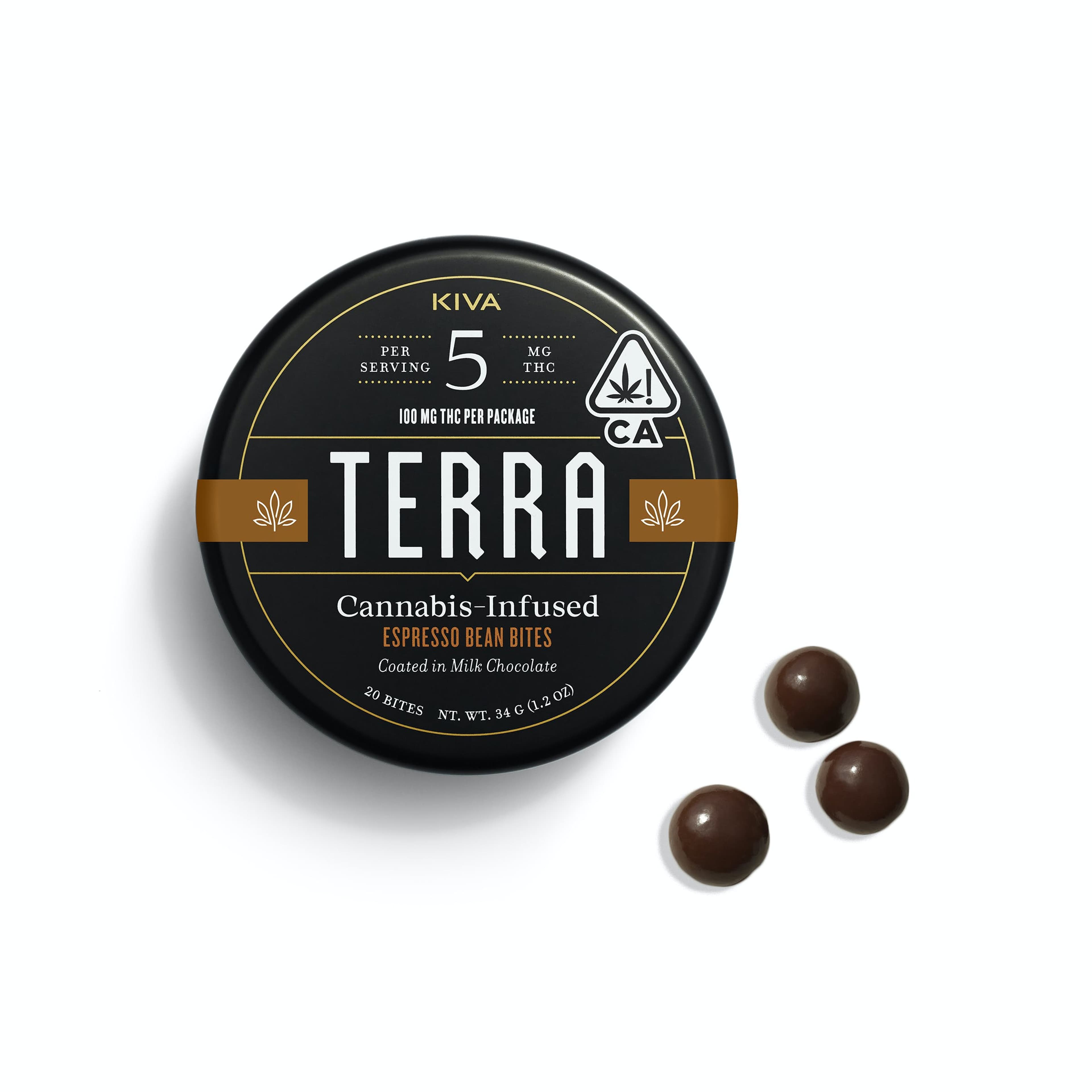 Dark Chocolate Espresso Bites - Terra - - $25 - Edibles