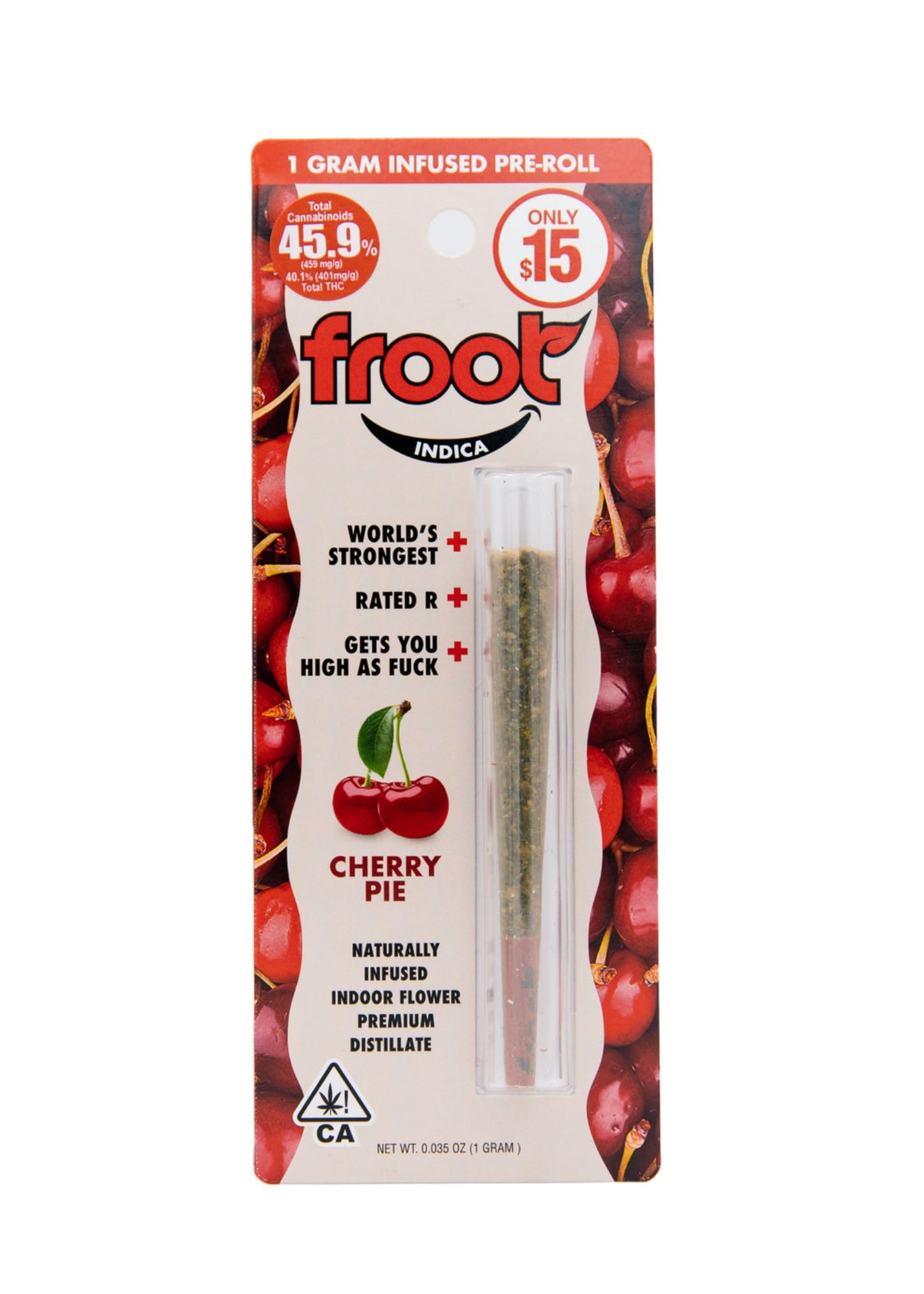 Froot - Cherry Pie Infused Pre-Roll 1g - Froot - Froot - Cherry Pie Infused Pre-Roll 1g - $15 - Pre-Roll