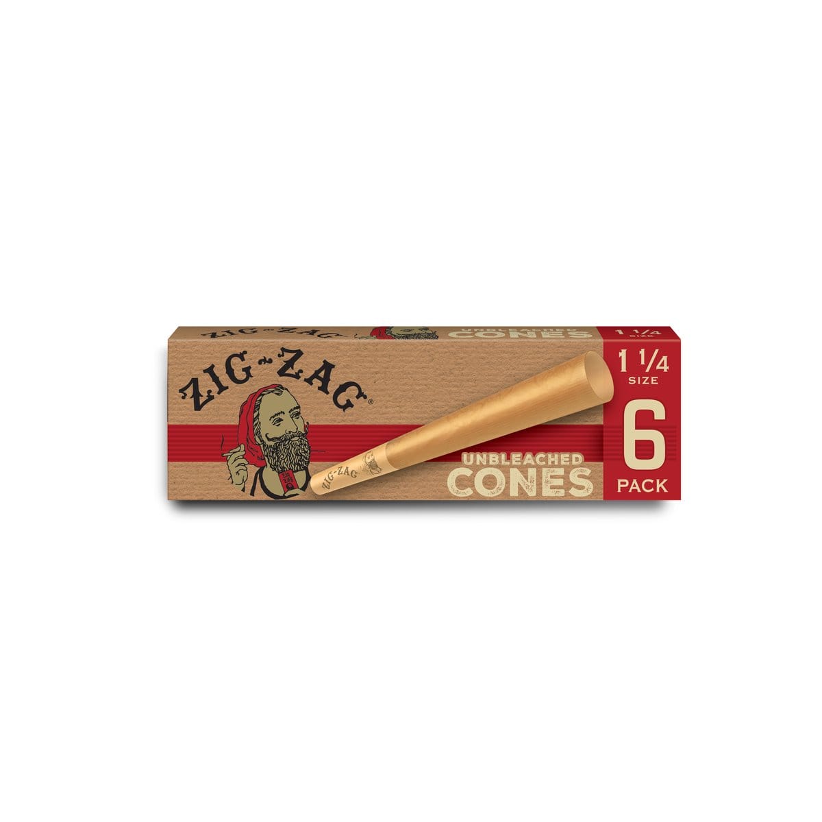 Zig Zag Unbleached Cones 1 1/4" 6Pk - Zig Zag - null - $3 - Non-Cannabis