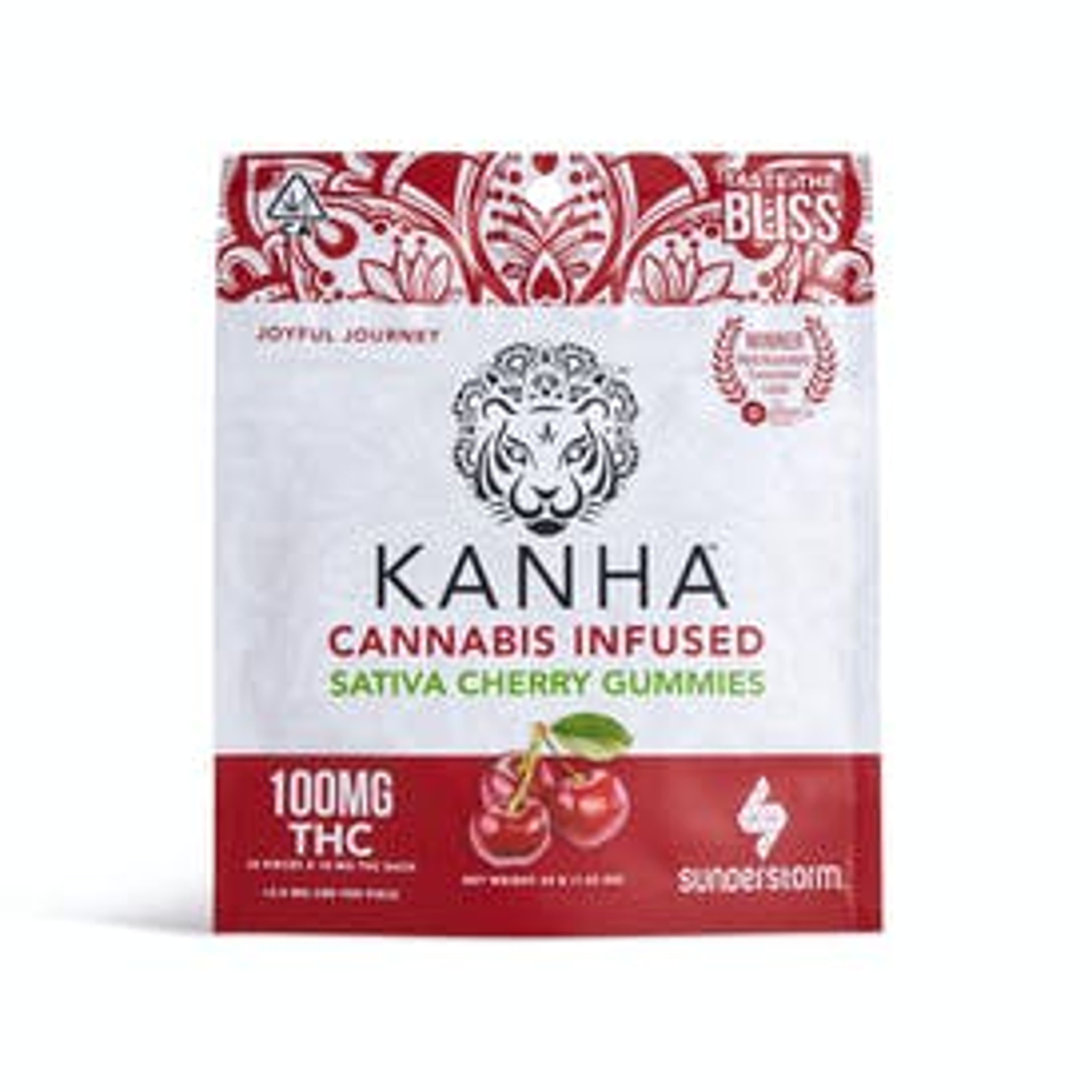 Cherry Gummies 100mg - Kanha - - $15 - Edibles