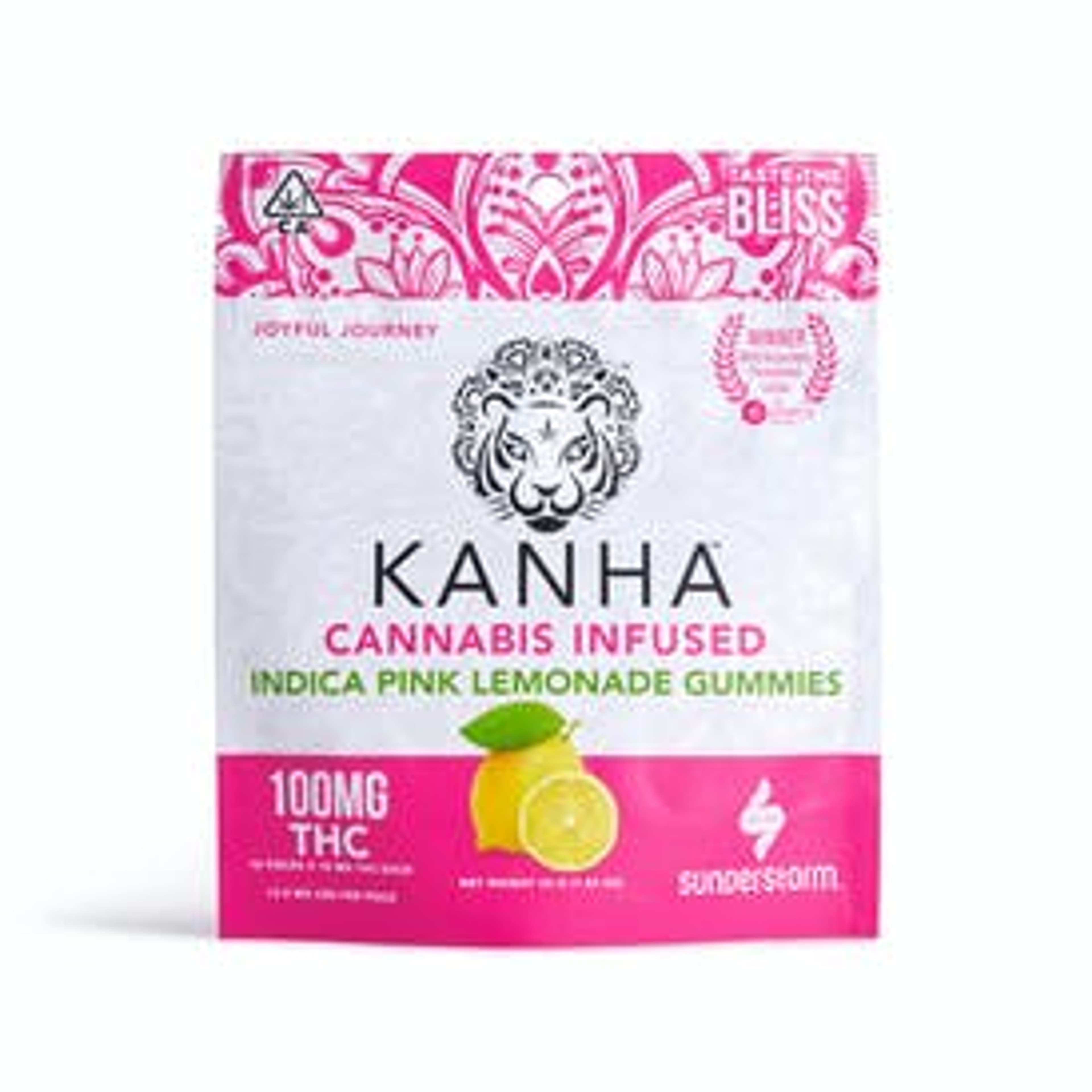 Pink Lemonade Gummies 100mg - Kanha - - $15 - Edibles