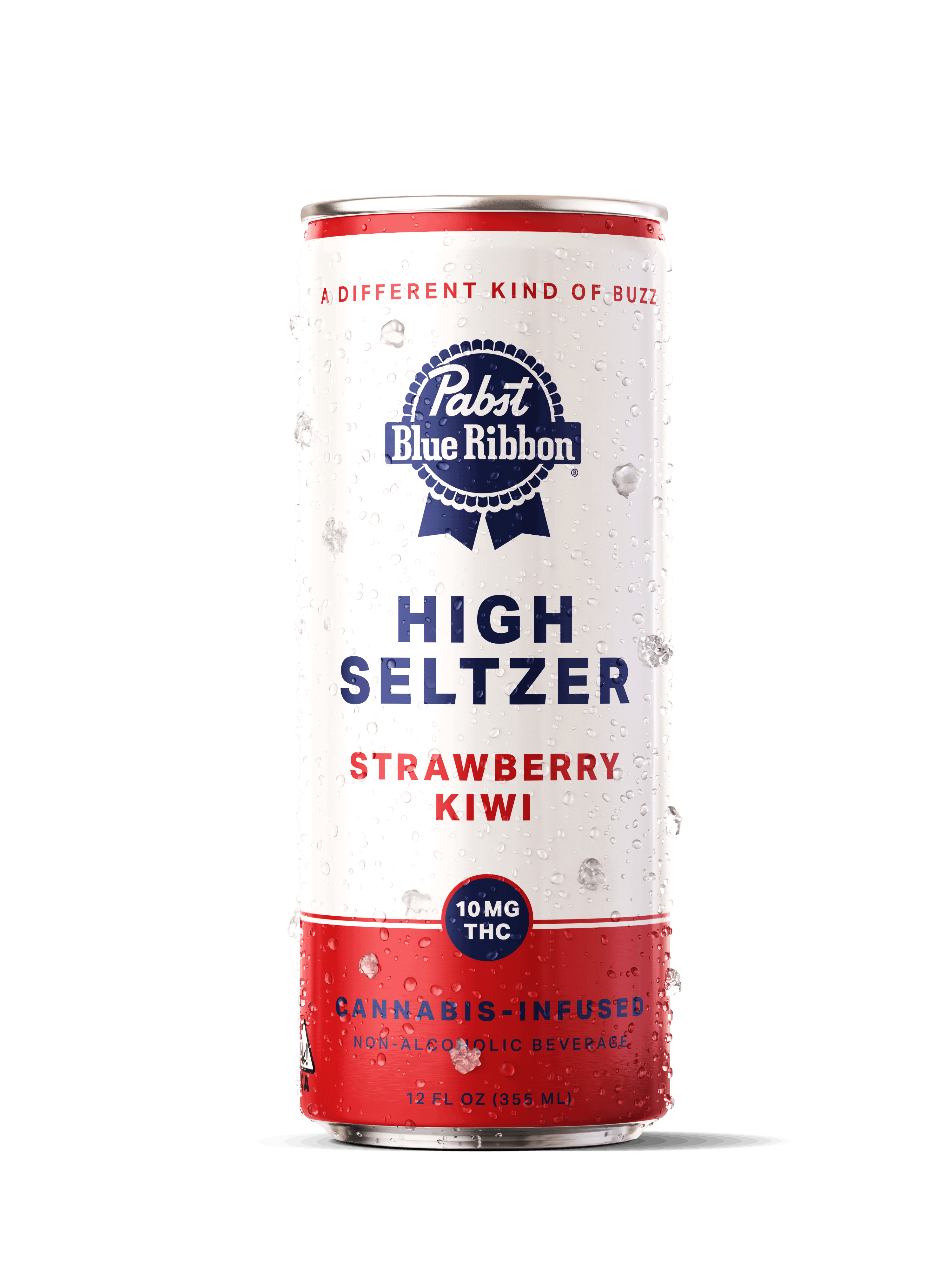 Pabst — PBR Strawberry Kiwi Infused High Seltzer - Single Can 10mg