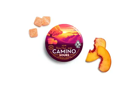 Camino Sour Gummies | 1:1 THC:CBD - Orchard Peach - Kiva -  - $21 - Edibles