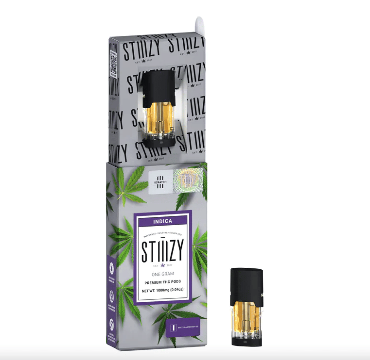 STIIIZY POD | 1g White Raspberry - Indica - STIIIZY -  - $22.50 - Vape Carts
