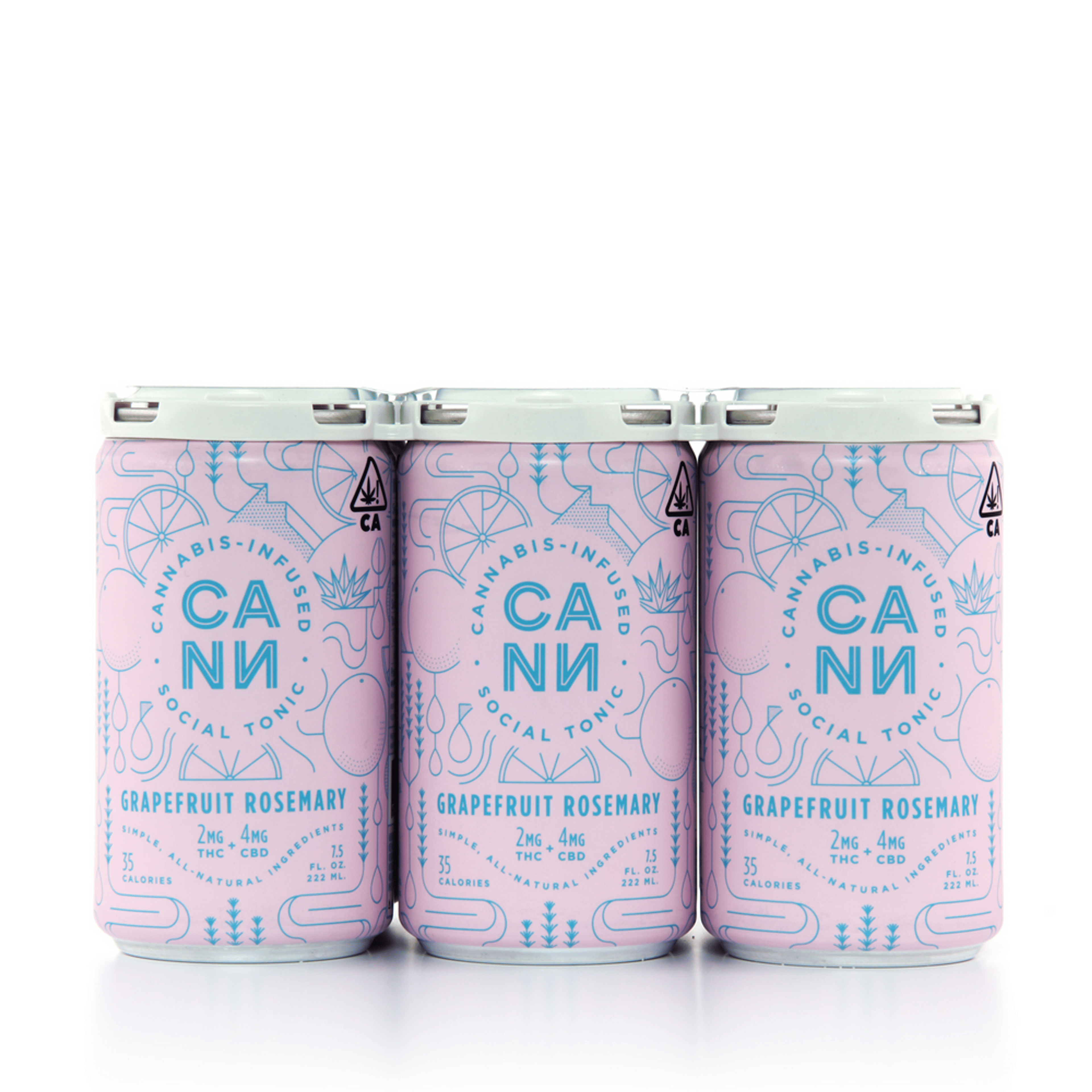 Grapefruit Rosemary 6Pk - CANN - - $32 - Drink