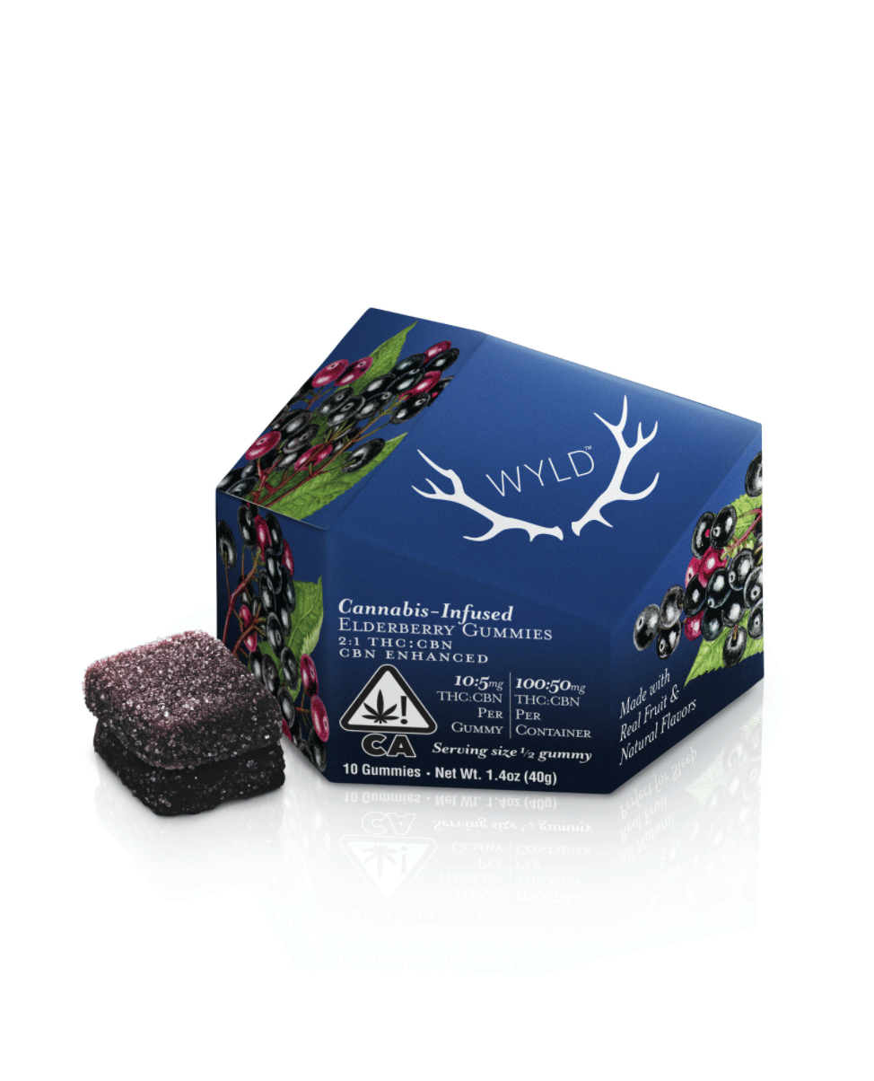 Elderberry Gummies 2:1 (THC:CBN) - Wyld - Elderberry Gummies 2:1 (THC:CBN) - $18 - Edibles