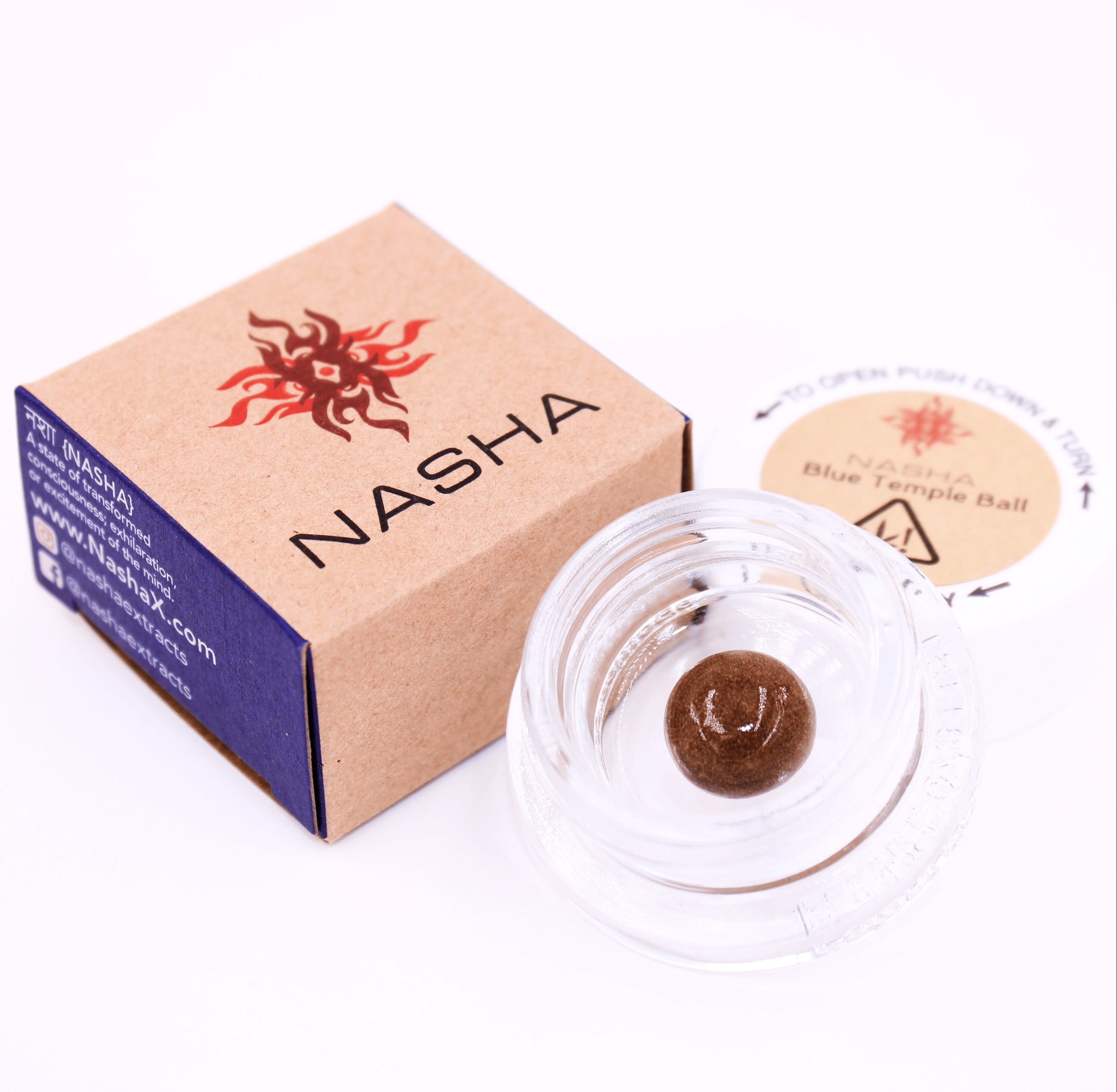 Nasha Blue Pressed Hash - Nasha - Strawnana - $40 - Concentrates