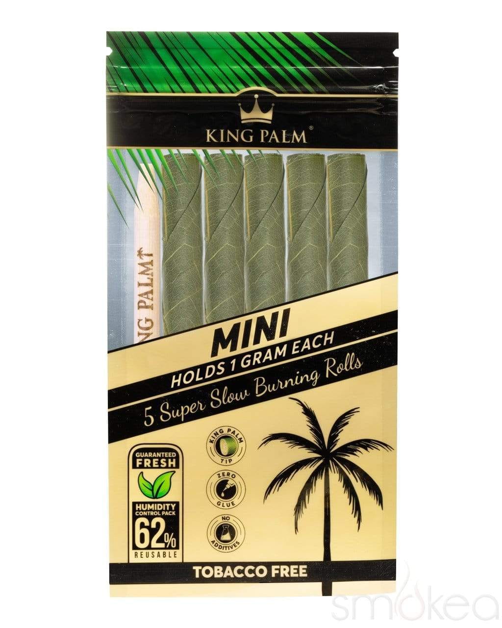 King Palm: Natural Leaf Rolls (5 slow burning rolls) - The Mighty Quinn - King Palm 5 Pack - $8 - Accessories