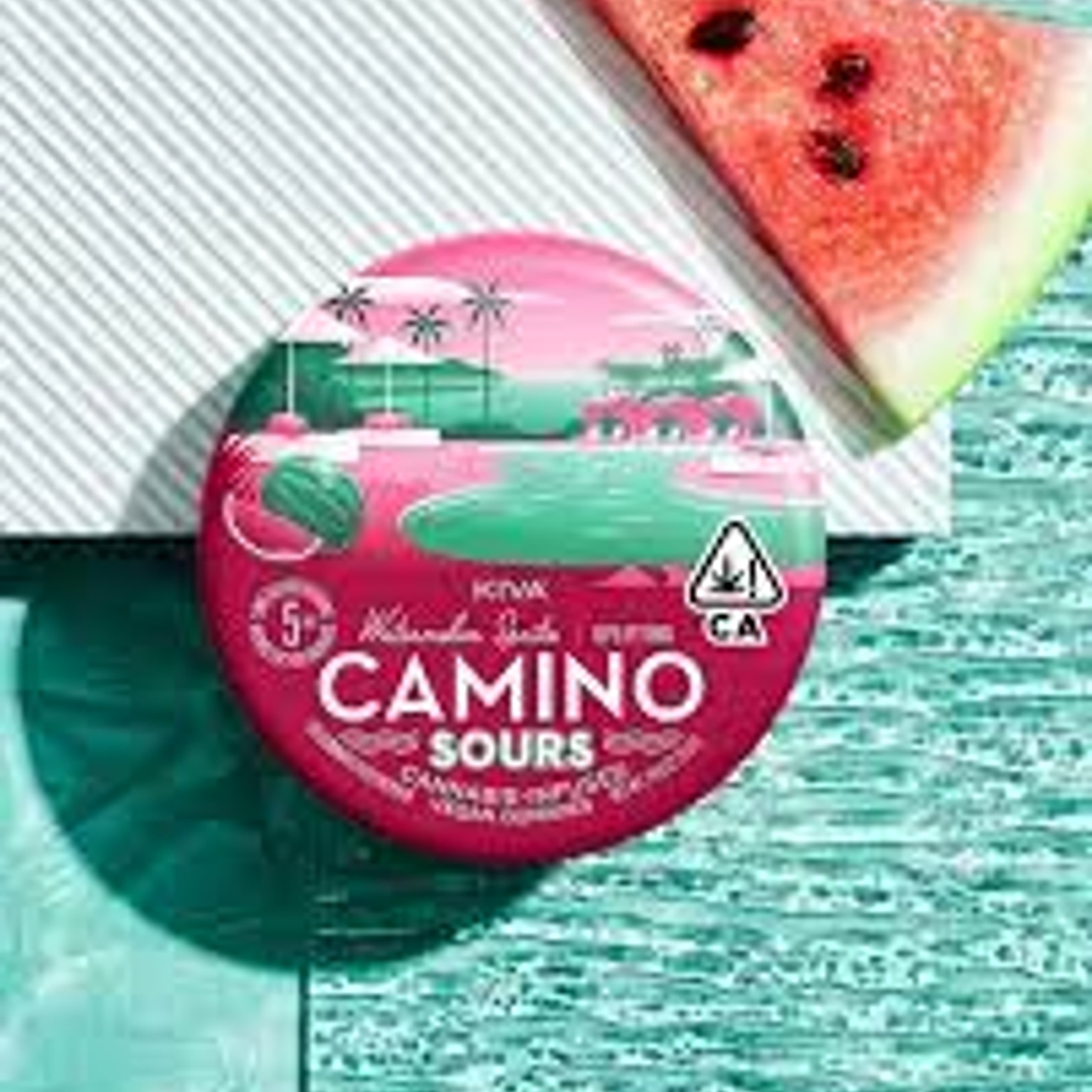 Camino Sours Watermelon Spritz "Uplifting' Gummy - Kiva - - $19 - Edibles