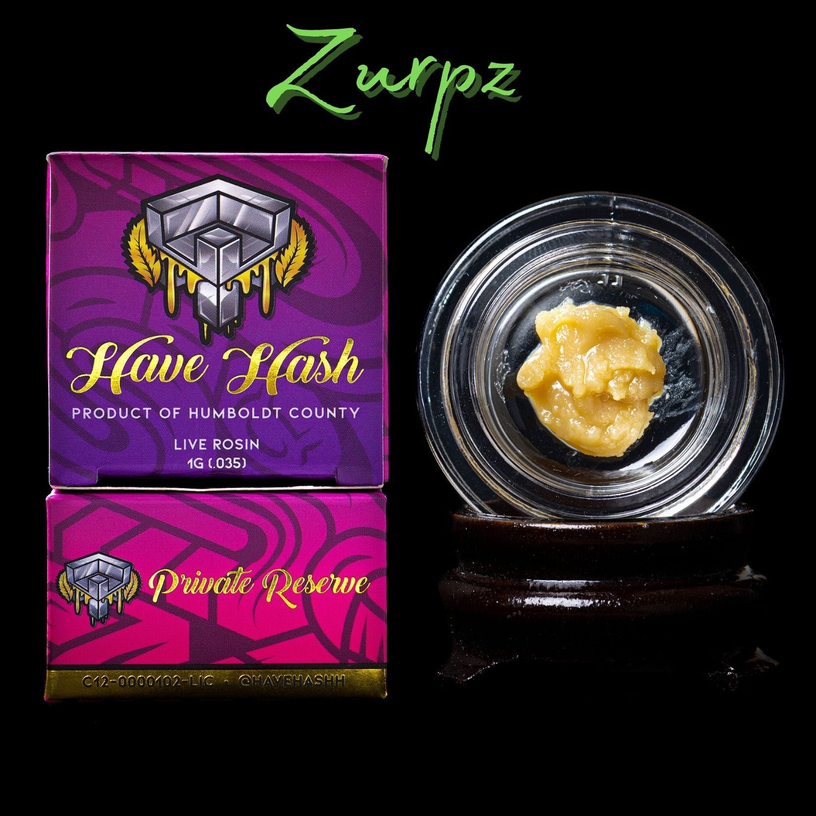 Private Reserve Live Rosin 1g - Have Hash - Z Head - $60 - Concentrates