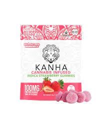 Strawberry-Gummies 100 MG - Kanha -  - $14.40 - Edibles