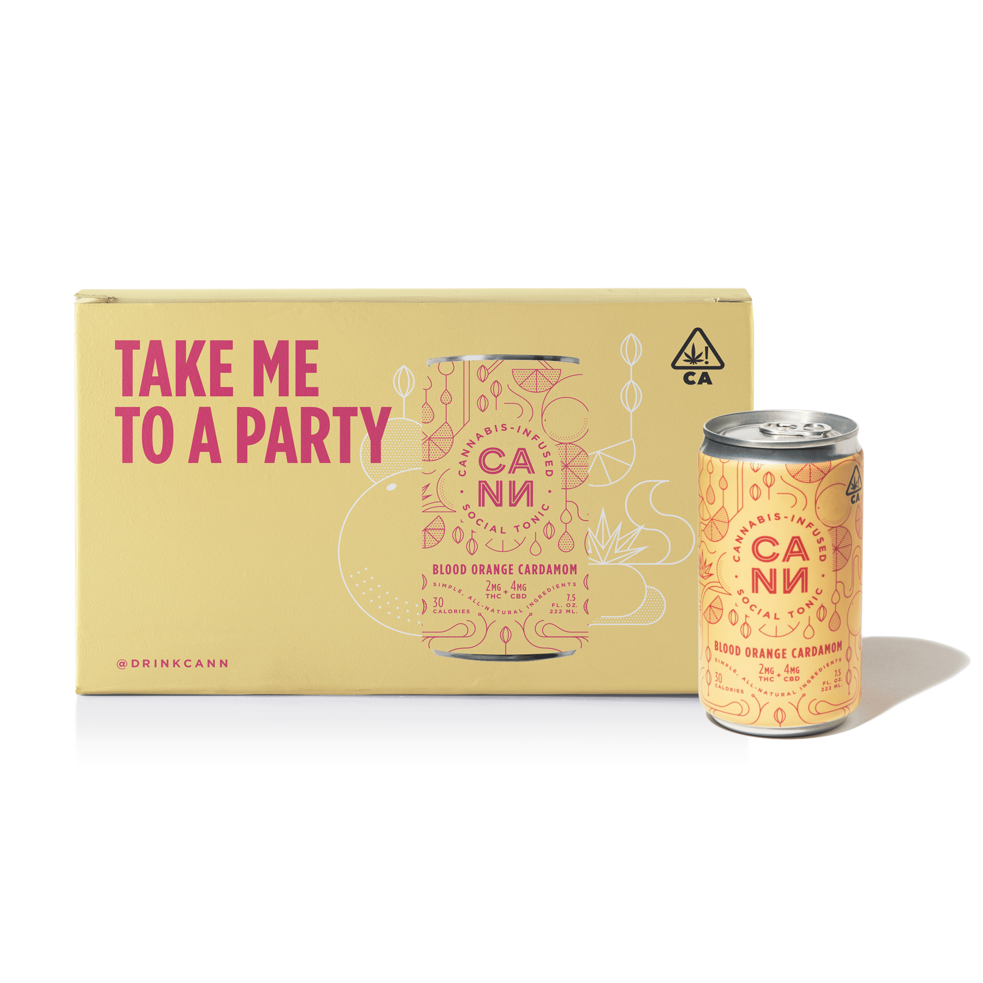 Blood Orange Cardamom 6Pk - CANN -  - $32 - Drink