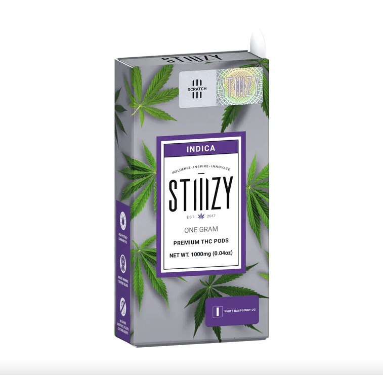 STIIIZY POD | 1g White Raspberry - Indica - STIIIZY -  - $22.50 - Vape Carts