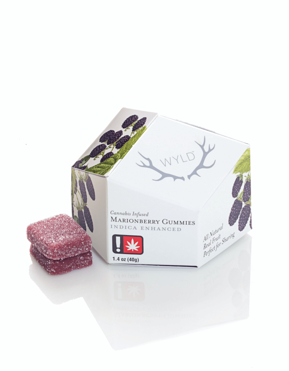 Marionberry (Indica) 100mg Gummies - Wyld - Marionberry (Indica) 100mg - $14 - Edibles