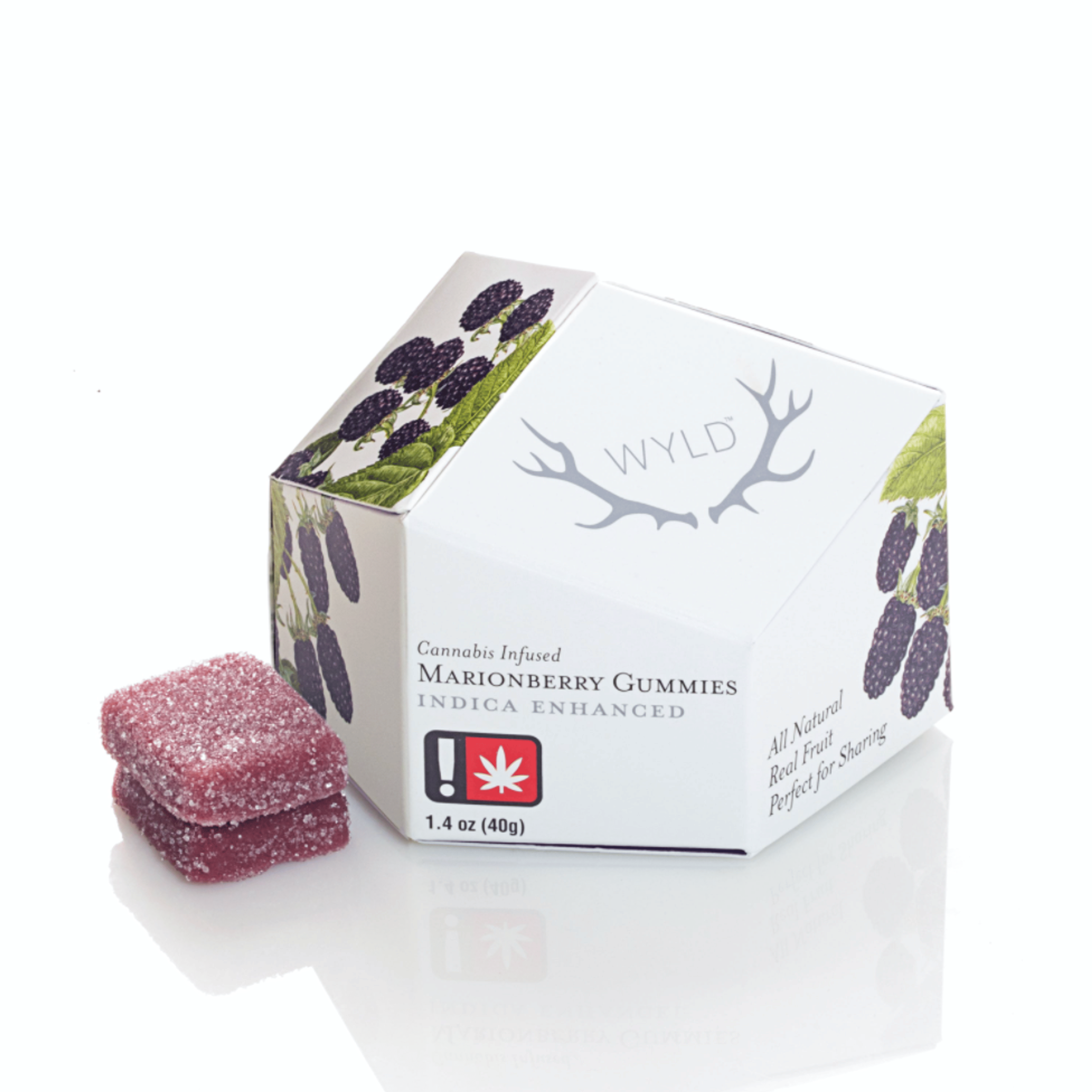 Marionberry (Indica) 100mg Gummies - Wyld - Marionberry (Indica) 100mg - $14 - Edibles