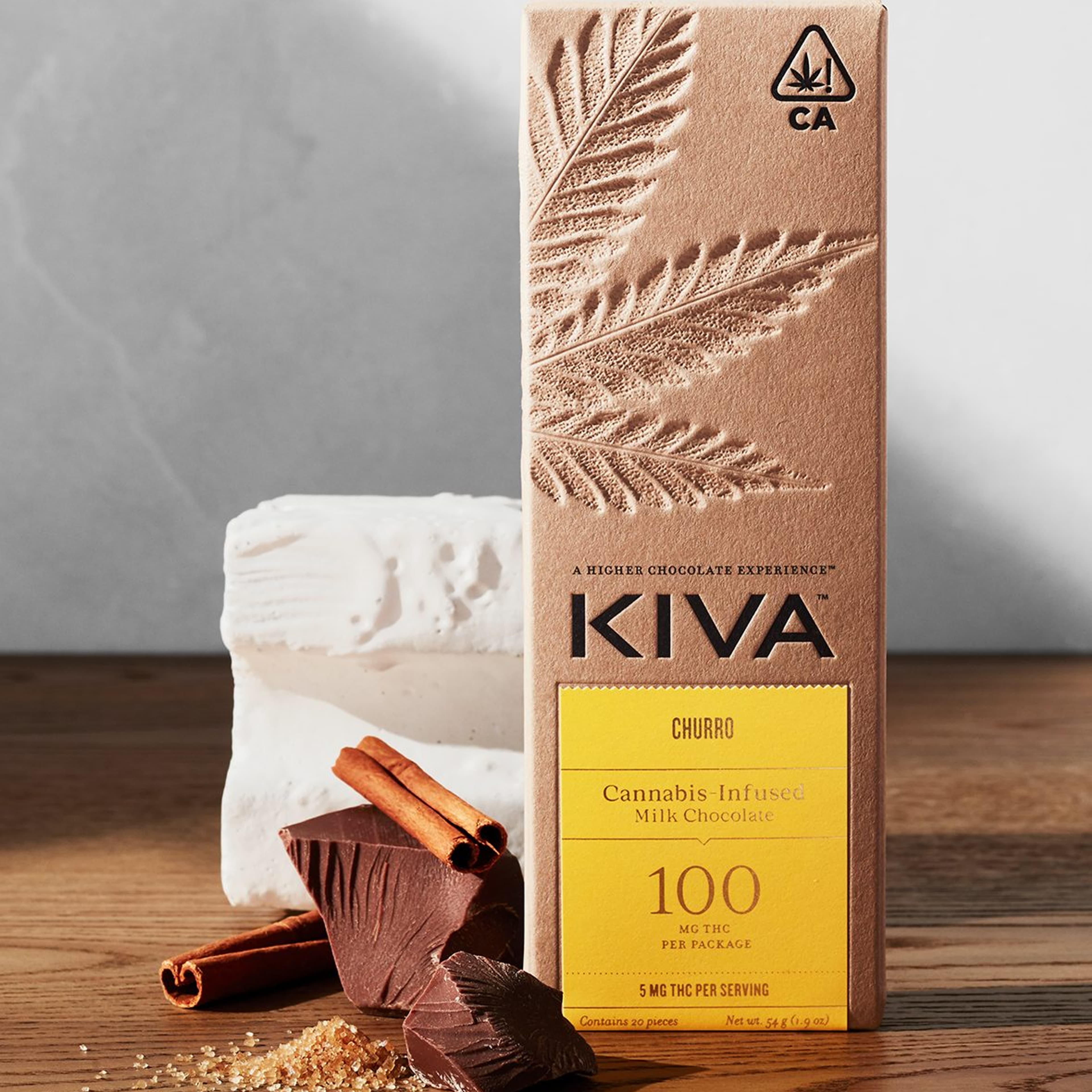 $27.76 Churro Milk Chocolate Bar 100mg - Kiva - - $19.99 - Edibles