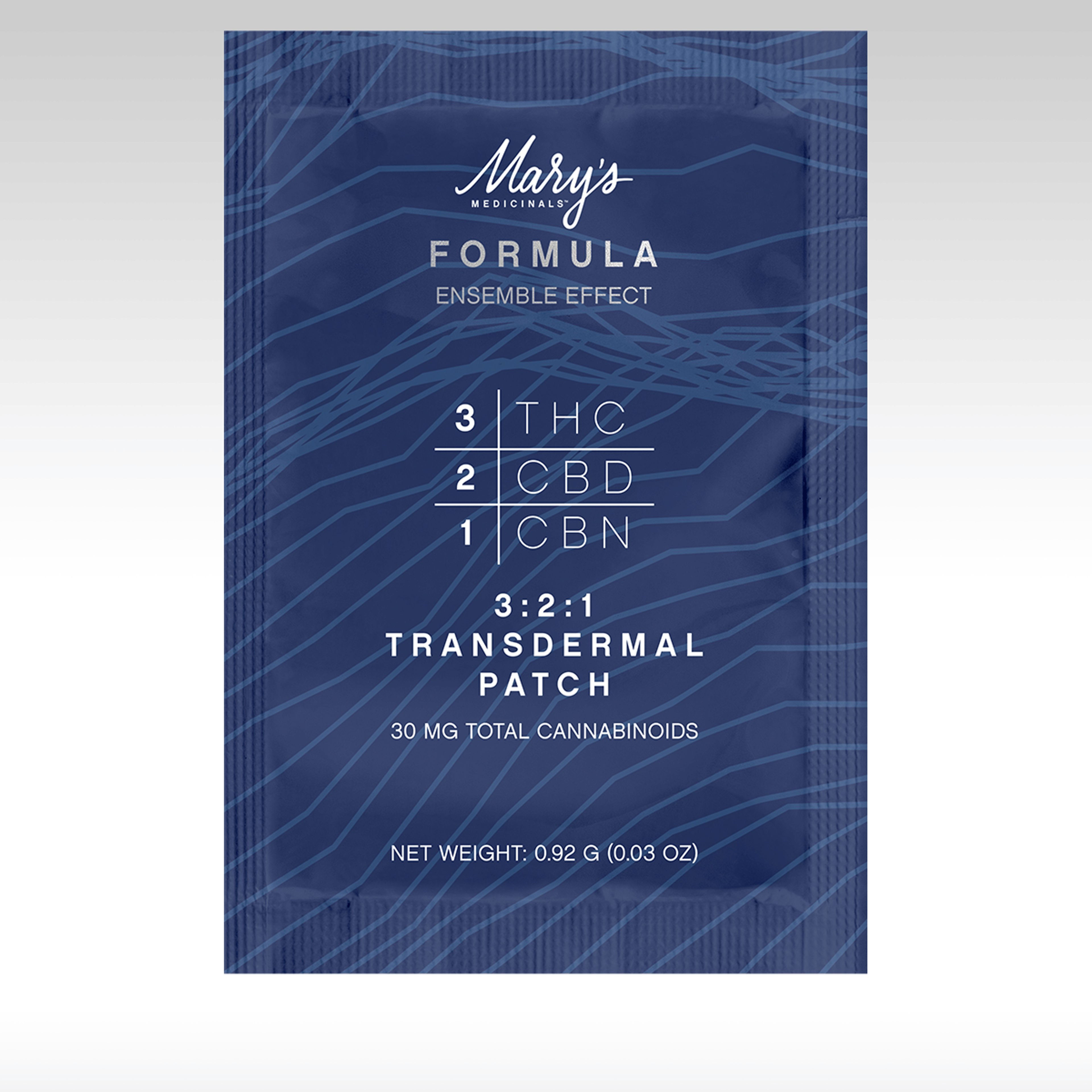 Mary's Medicinals Formula Patch - Mary's Medicinals - 3:2:1 THC/CBD/CBN - $13 - Topicals