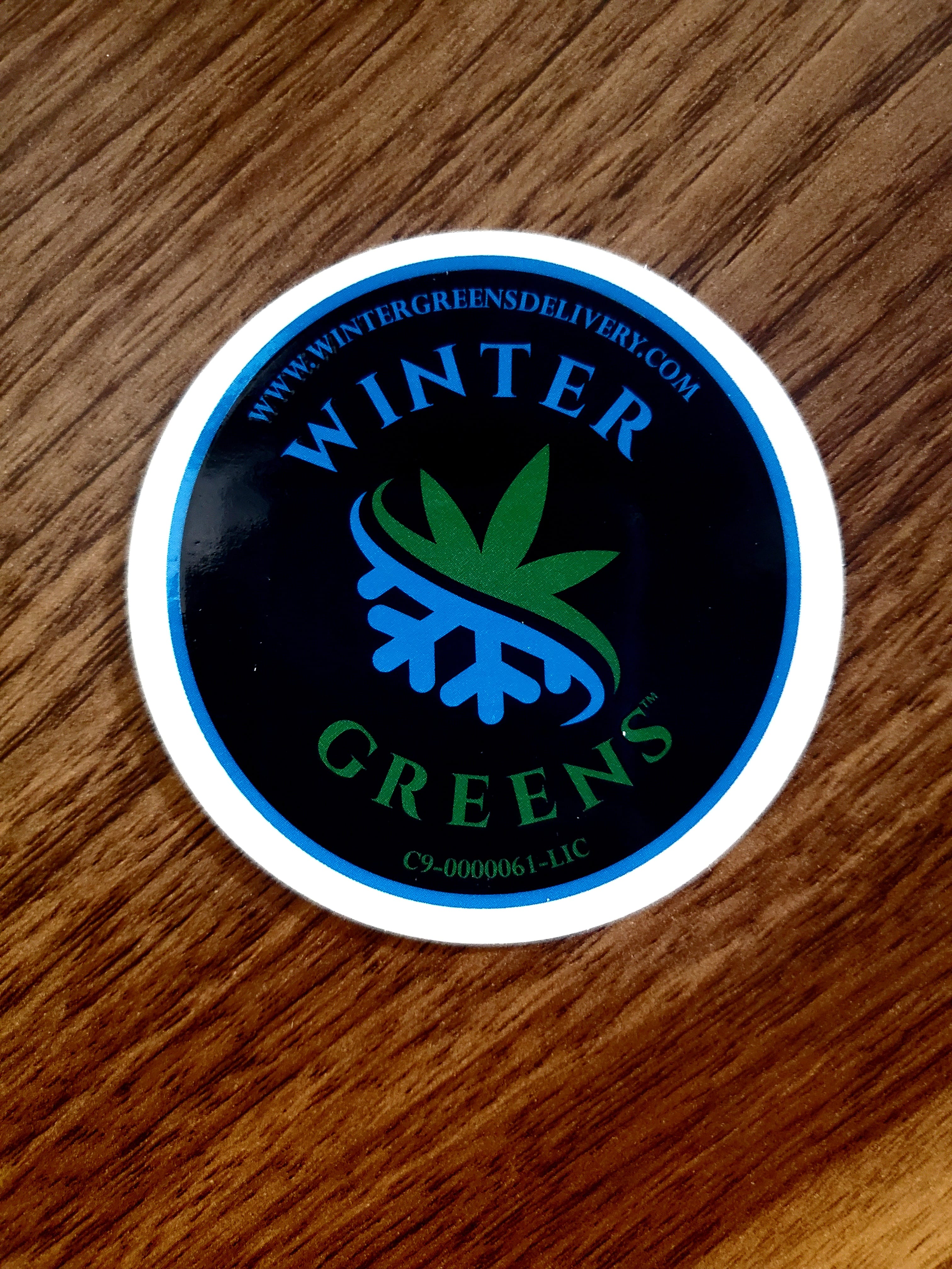 Winter Greens: Sticker - Winter Greens - WHITE - $2 - Apparel